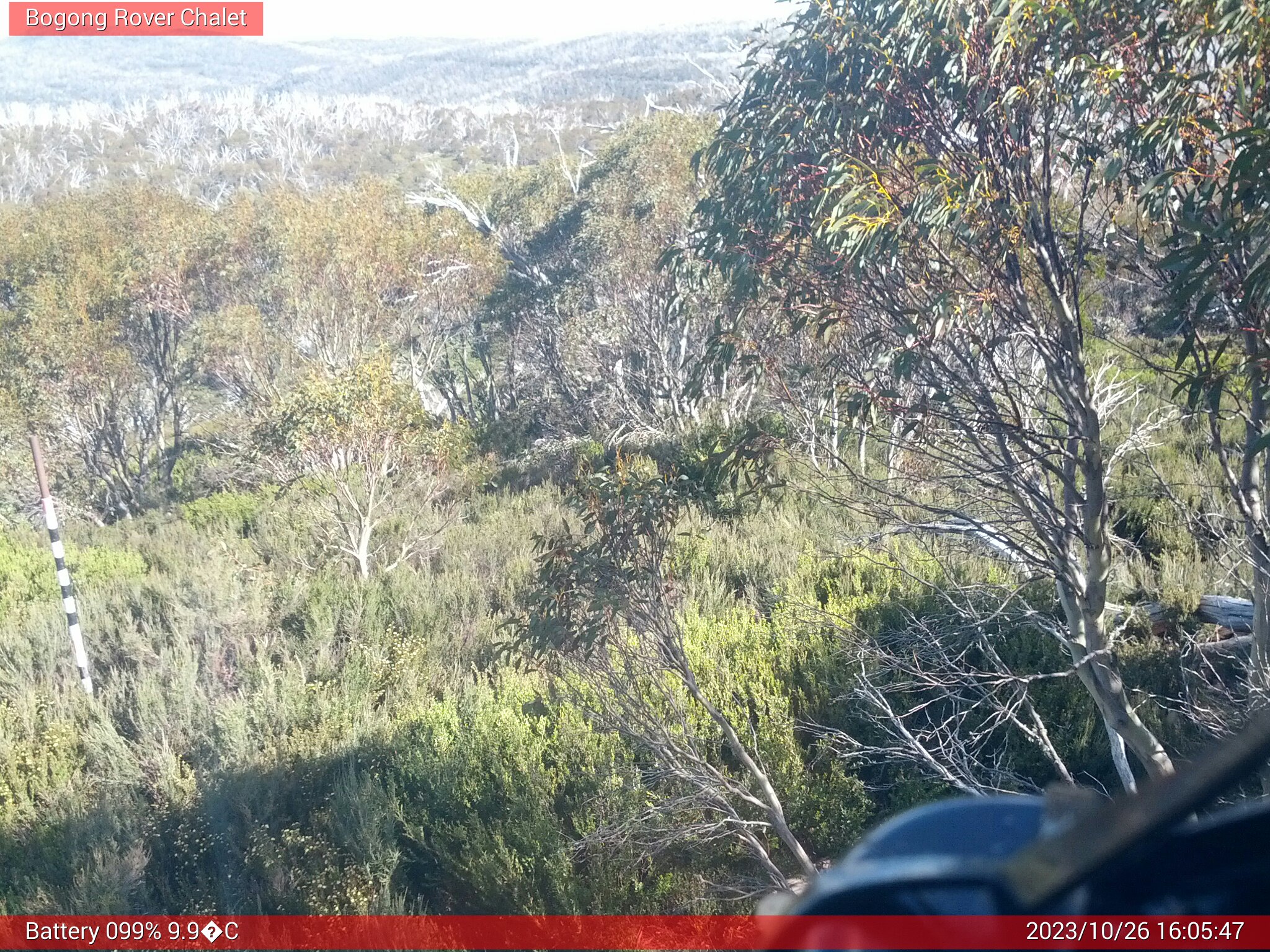 Bogong Web Cam 4:05pm Thursday 26th of October 2023