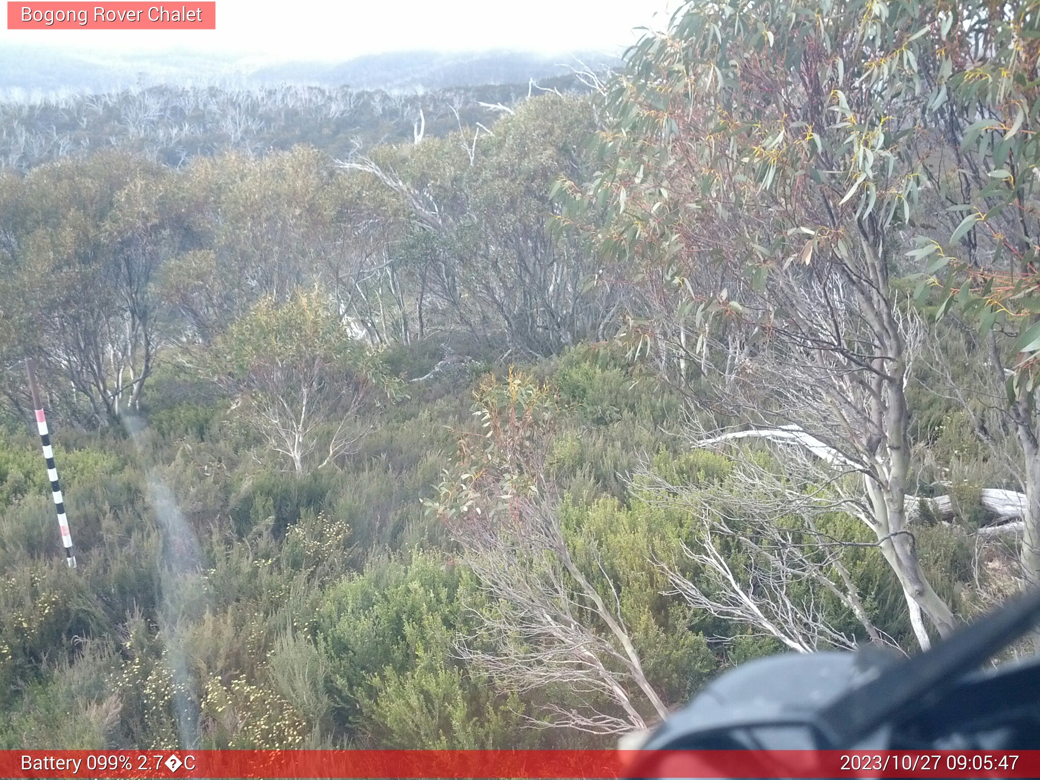 Bogong Web Cam 9:05am Friday 27th of October 2023