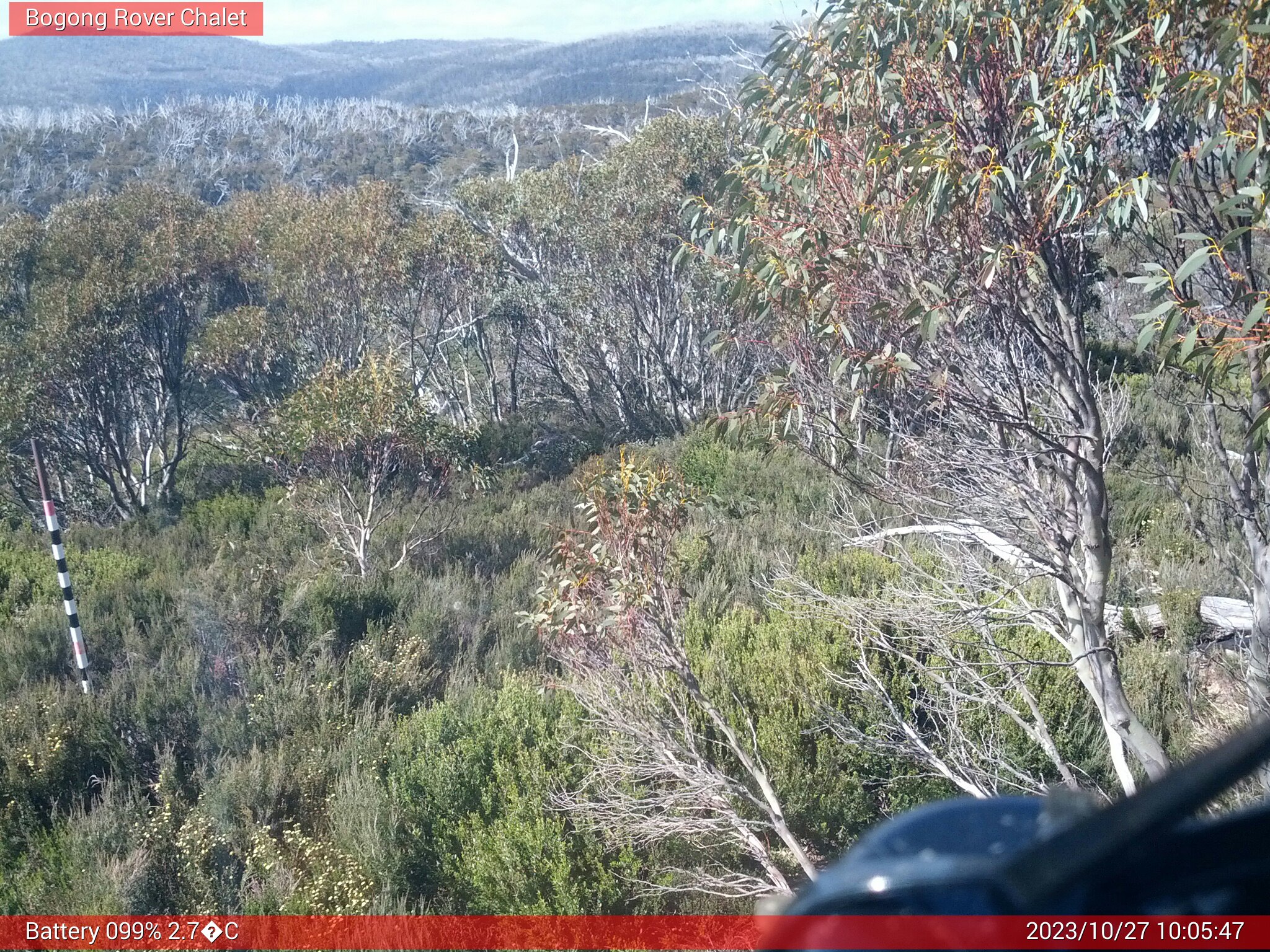 Bogong Web Cam 10:05am Friday 27th of October 2023