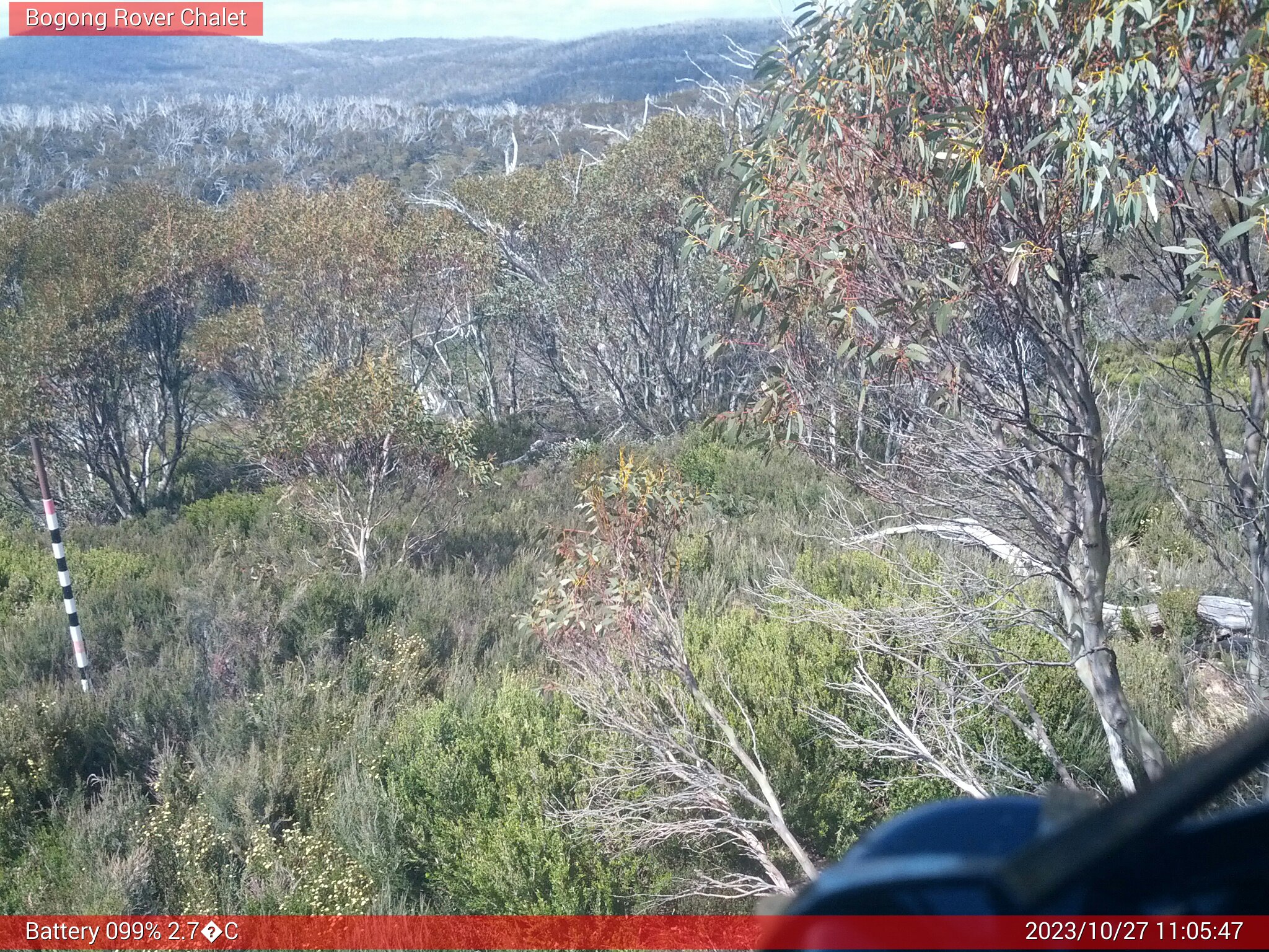 Bogong Web Cam 11:05am Friday 27th of October 2023