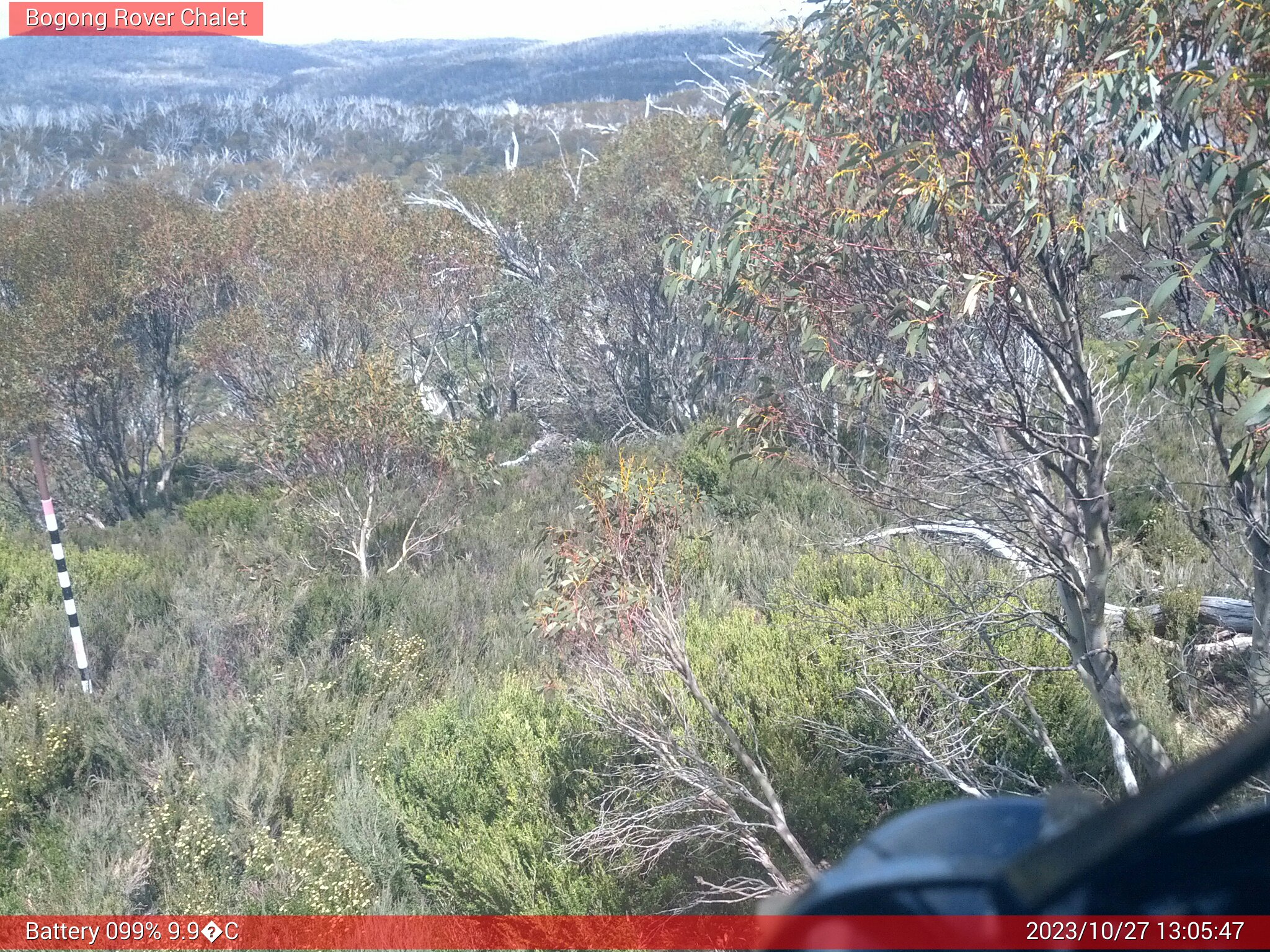 Bogong Web Cam 1:05pm Friday 27th of October 2023