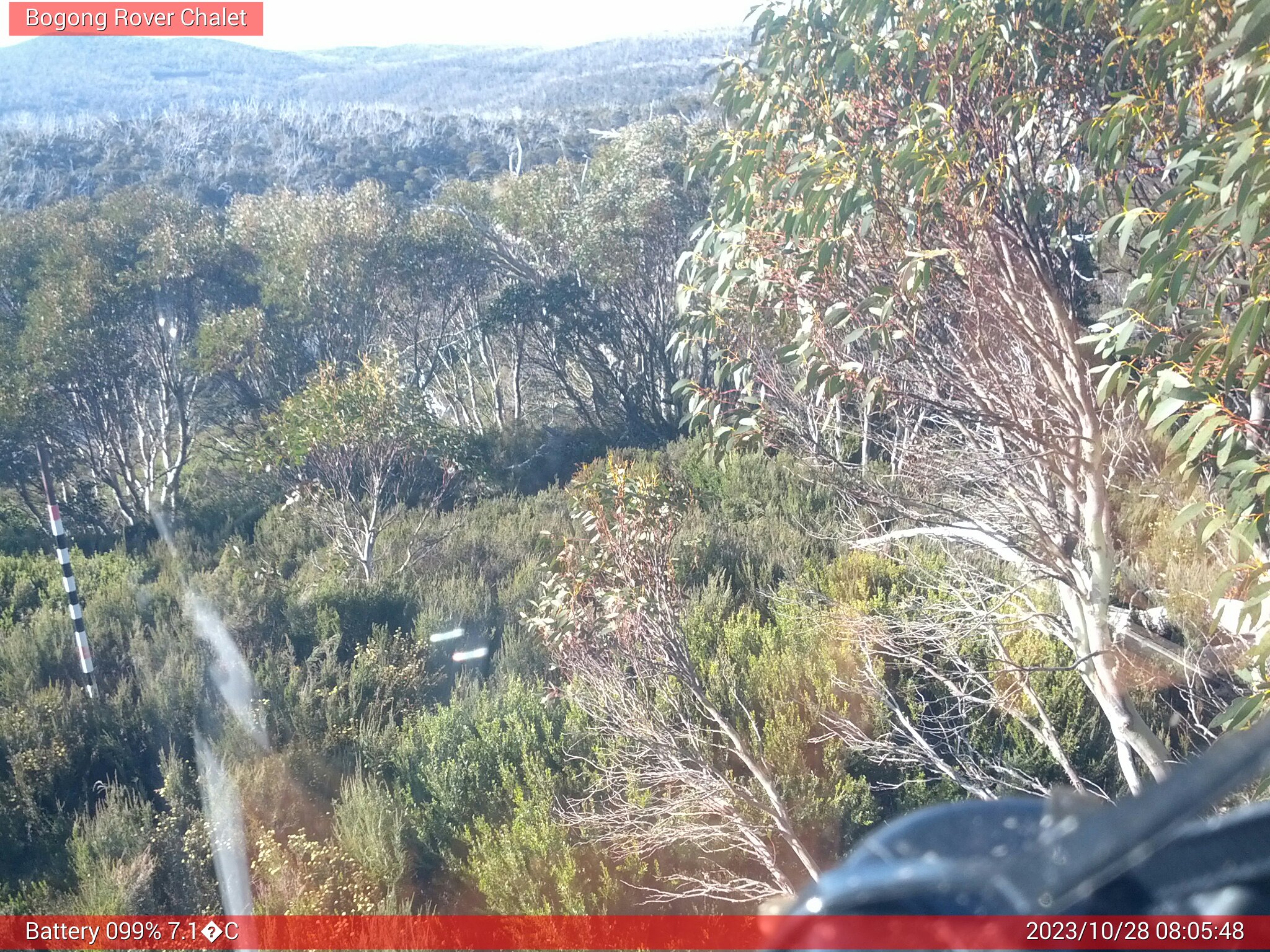 Bogong Web Cam 8:05am Saturday 28th of October 2023