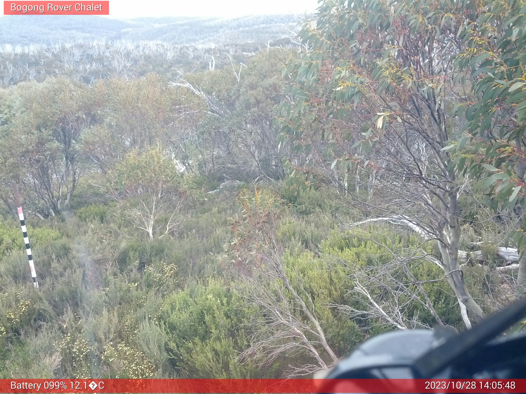 Bogong Web Cam 2:05pm Saturday 28th of October 2023