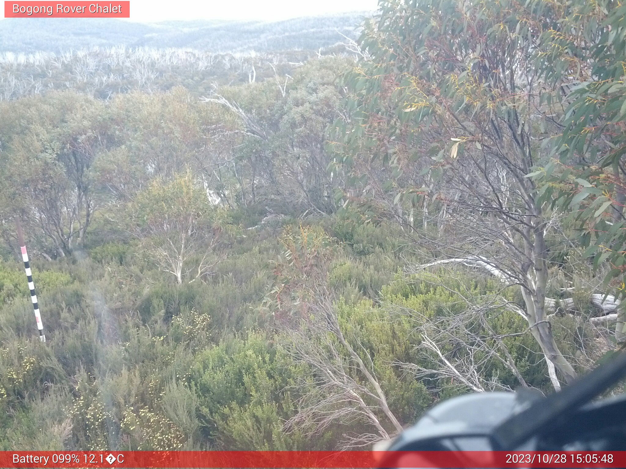 Bogong Web Cam 3:05pm Saturday 28th of October 2023