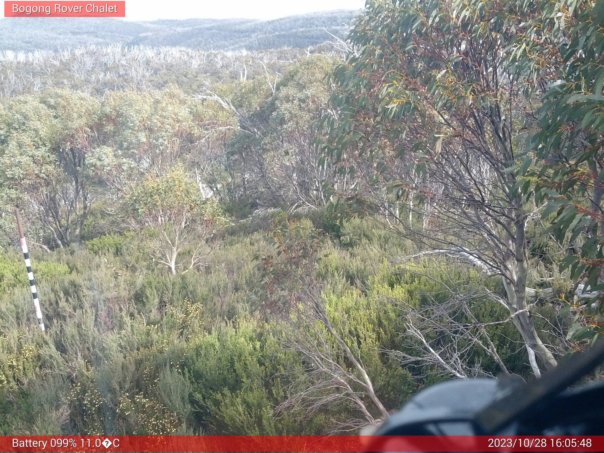 Bogong Web Cam 4:05pm Saturday 28th of October 2023