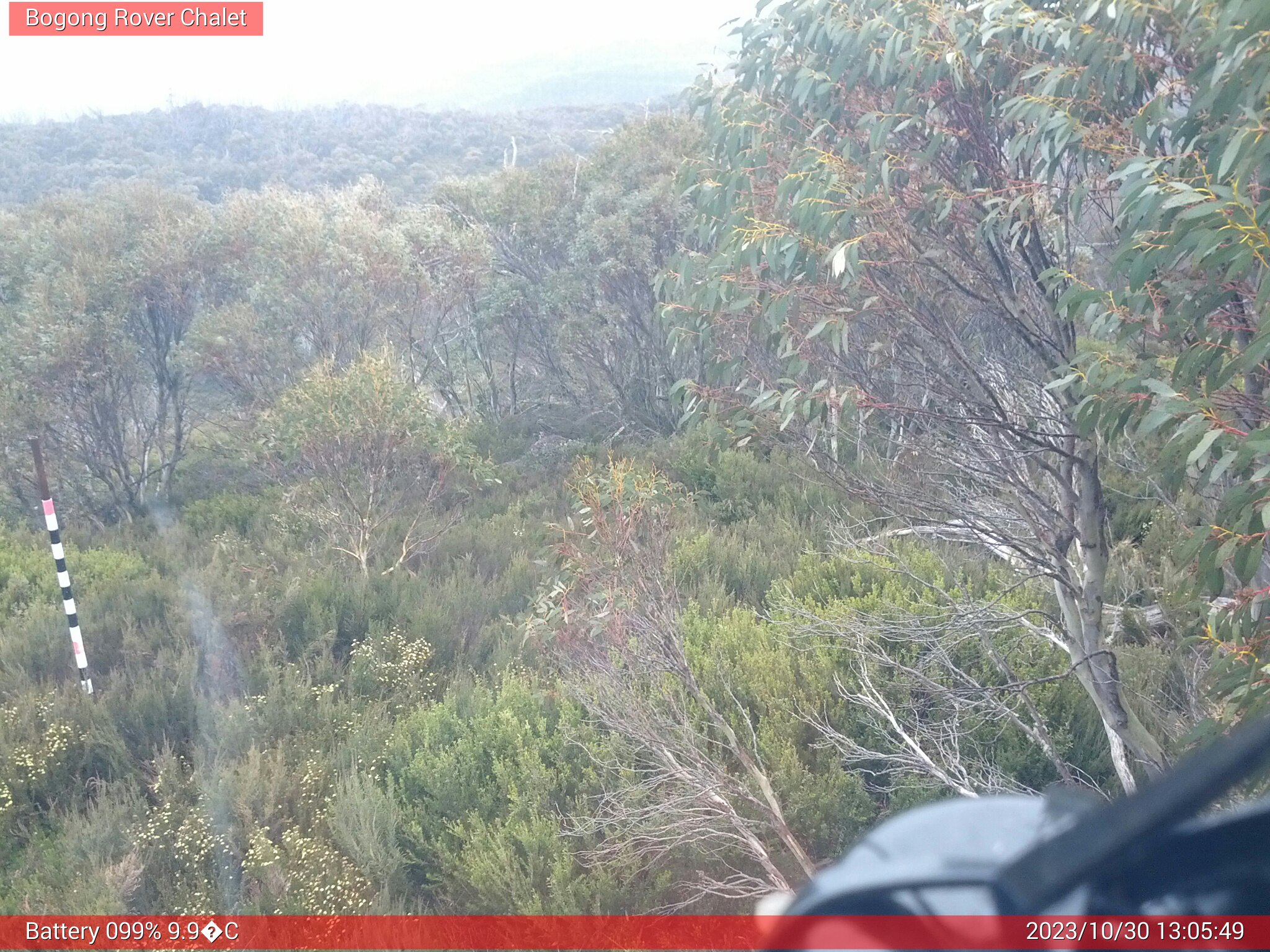 Bogong Web Cam 1:05pm Monday 30th of October 2023