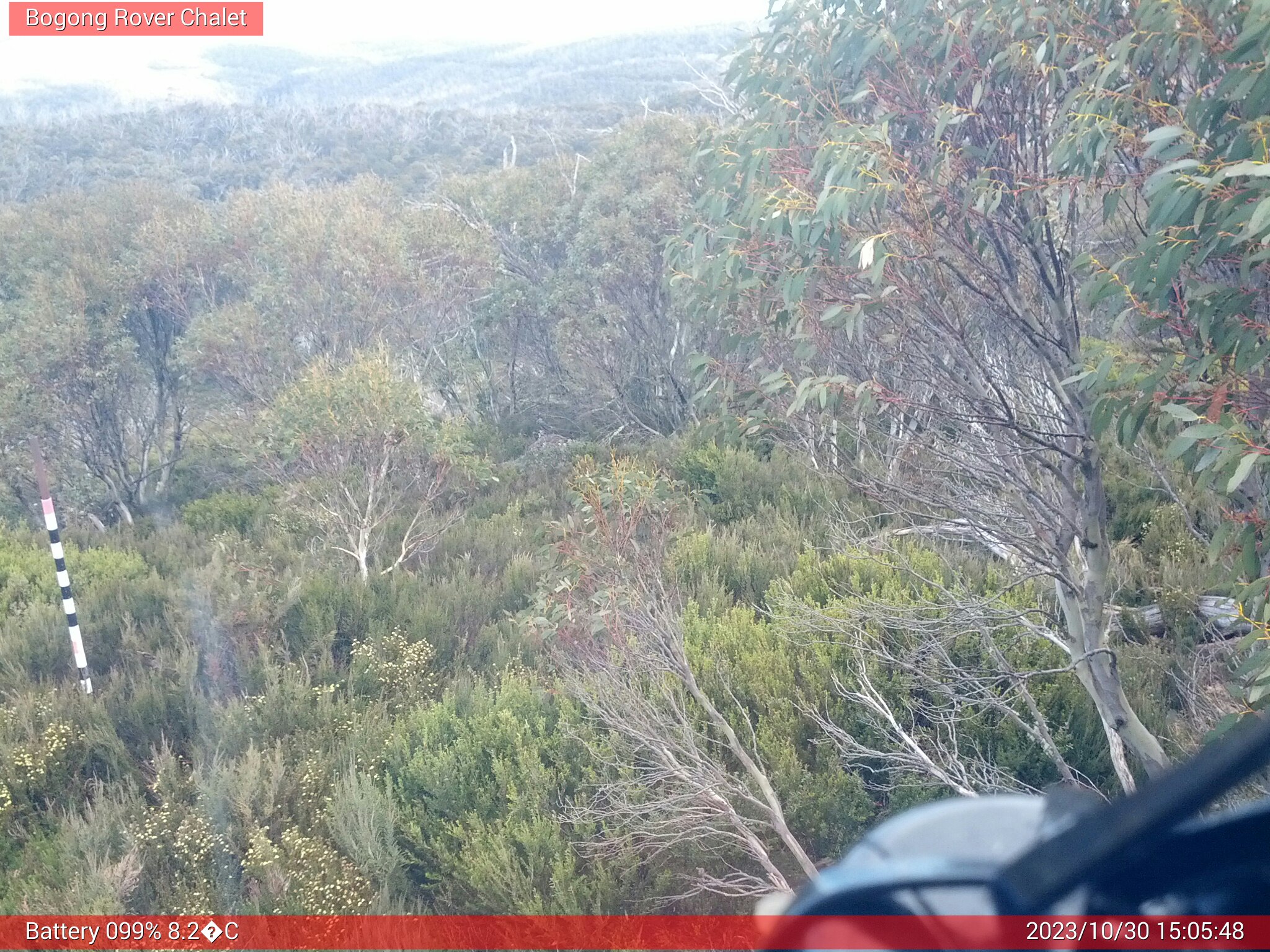 Bogong Web Cam 3:05pm Monday 30th of October 2023