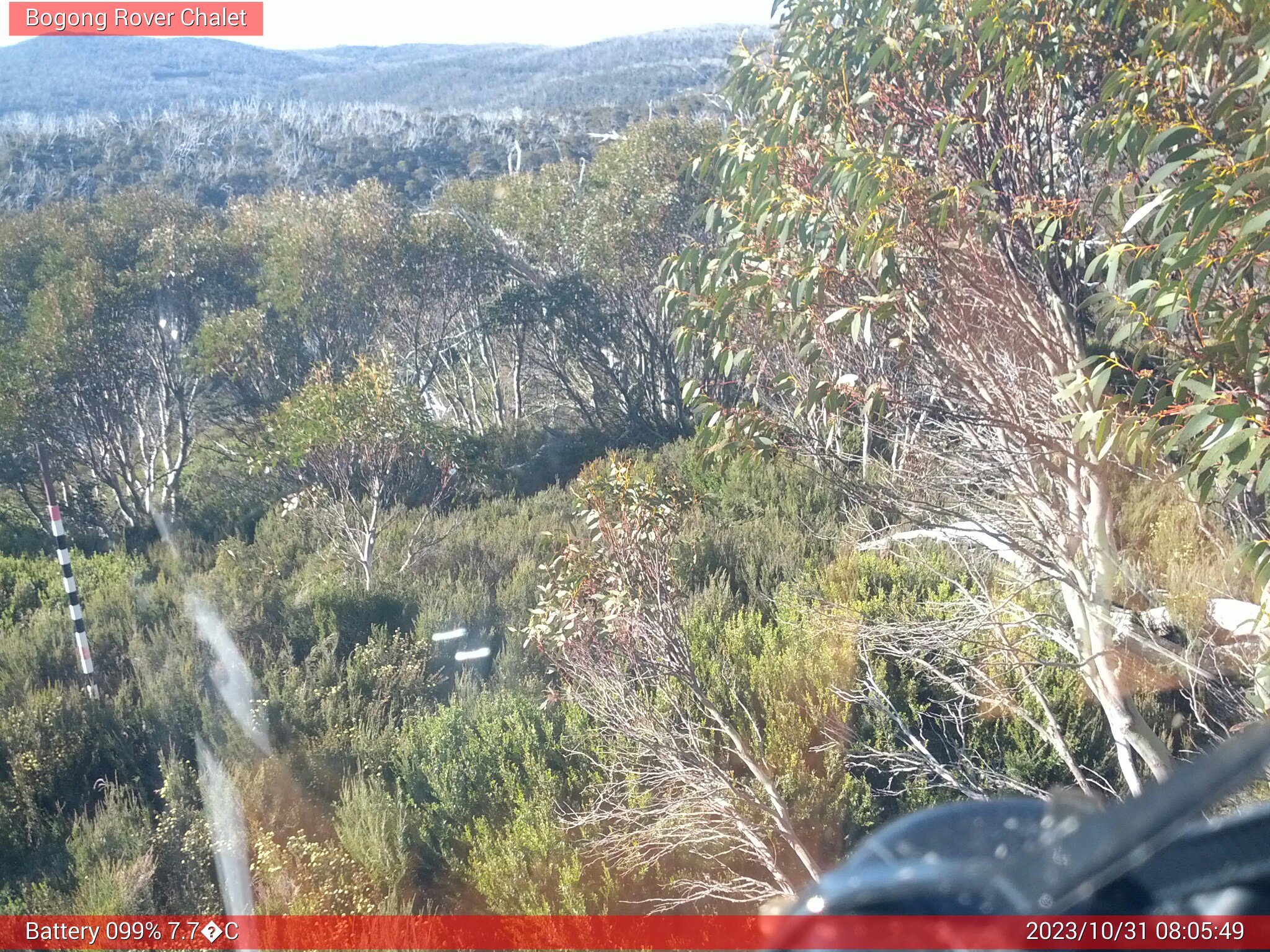 Bogong Web Cam 8:05am Tuesday 31st of October 2023