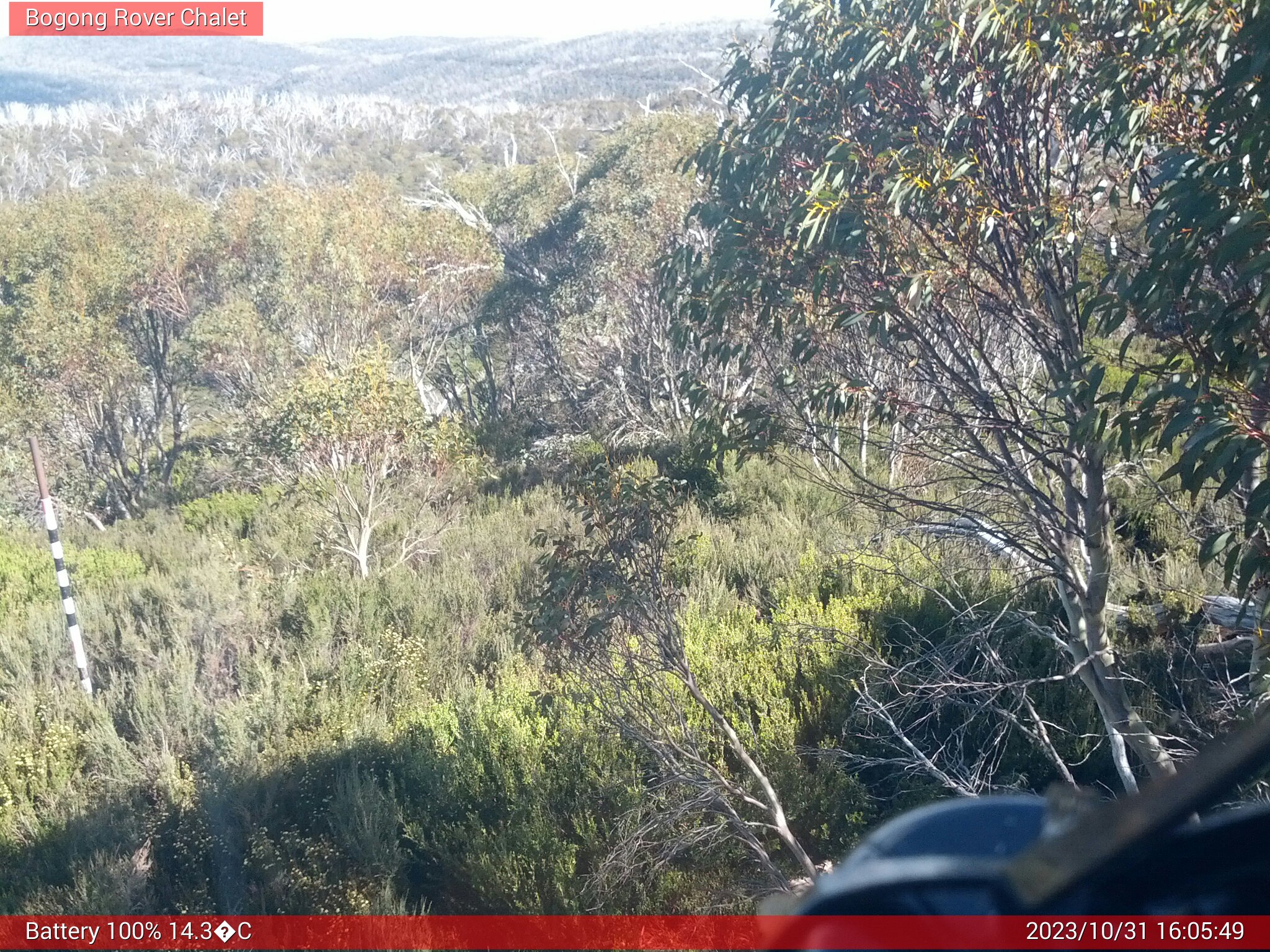 Bogong Web Cam 4:05pm Tuesday 31st of October 2023