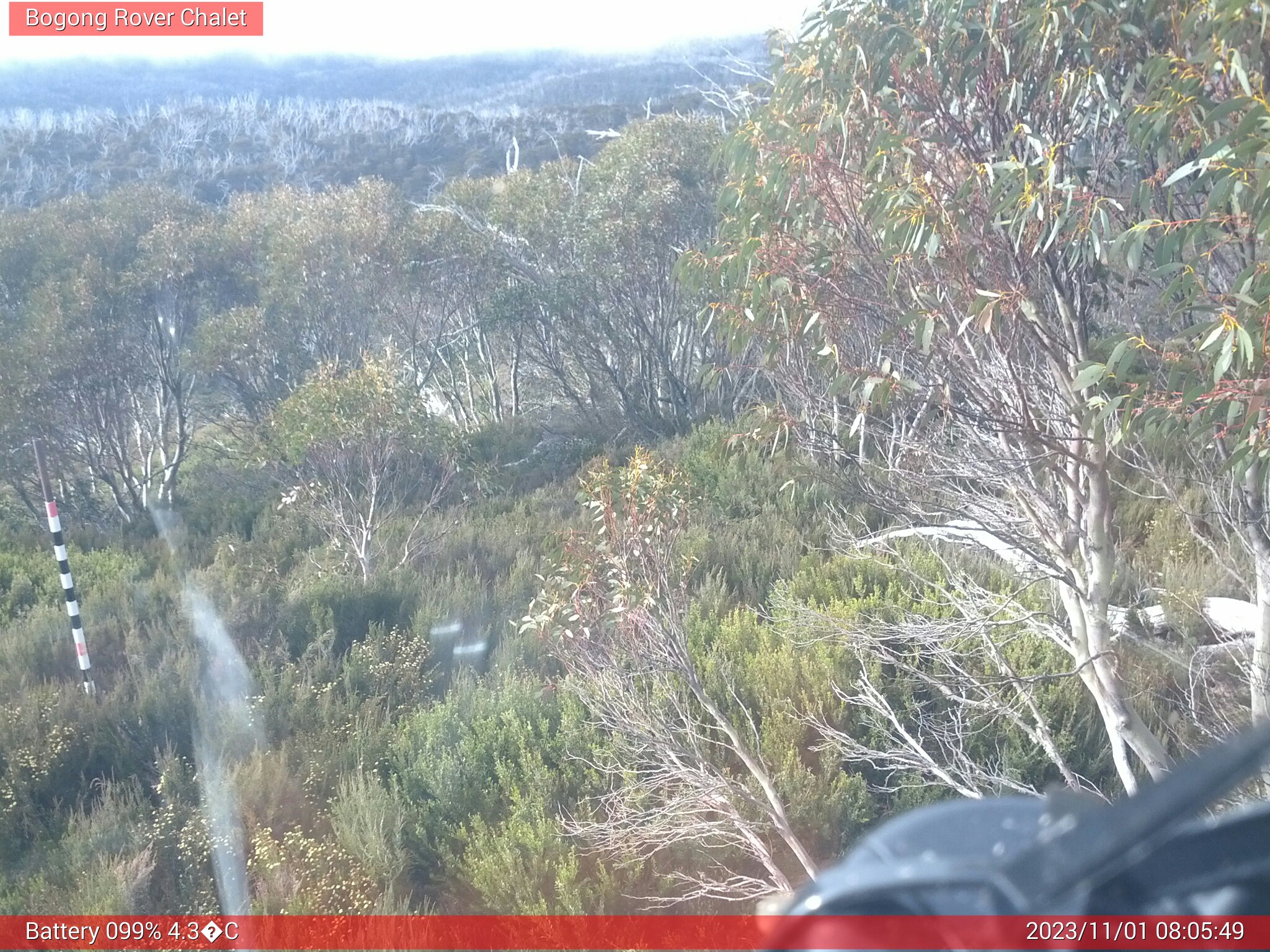 Bogong Web Cam 8:05am Wednesday 1st of November 2023