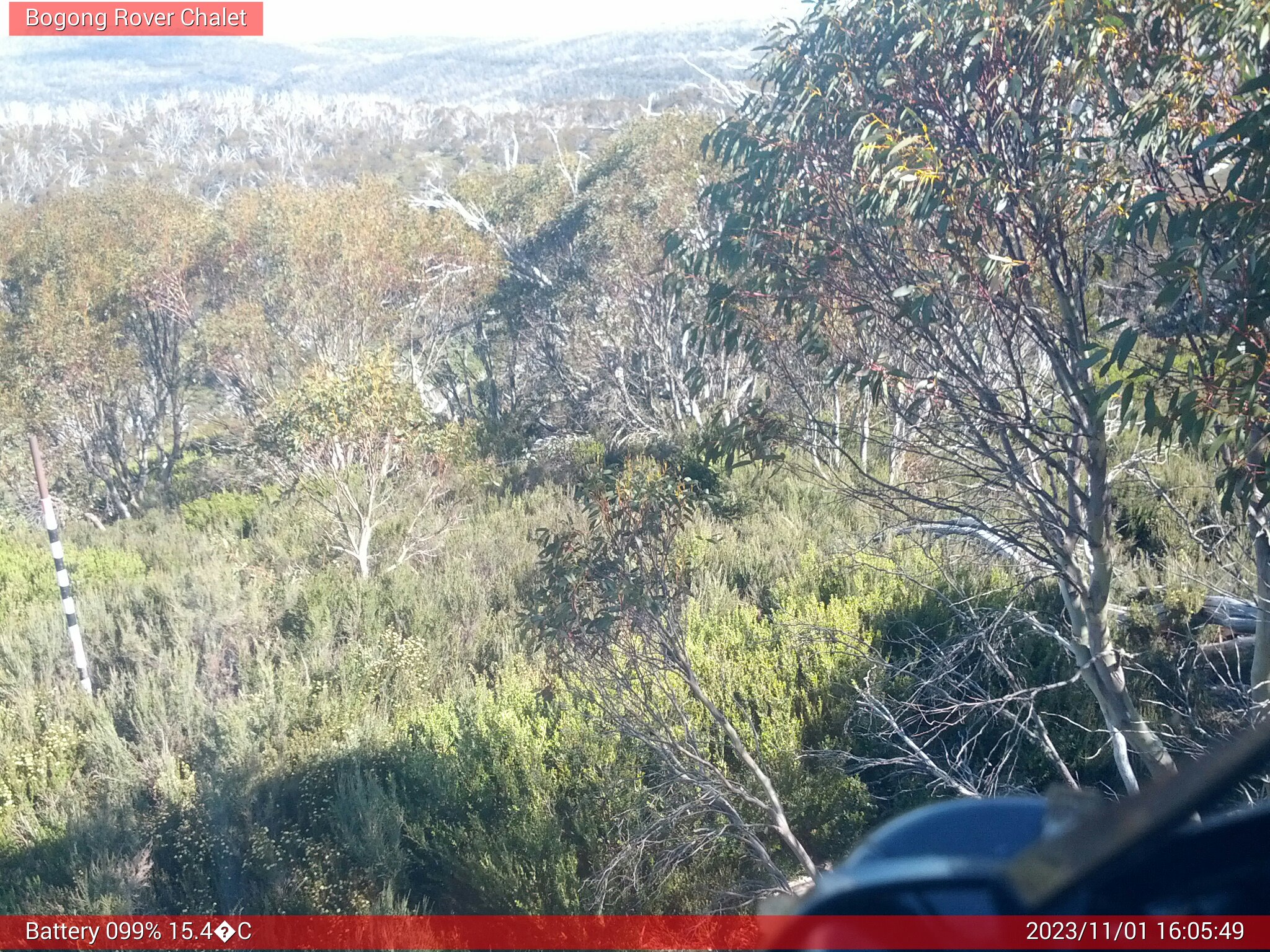 Bogong Web Cam 4:05pm Wednesday 1st of November 2023