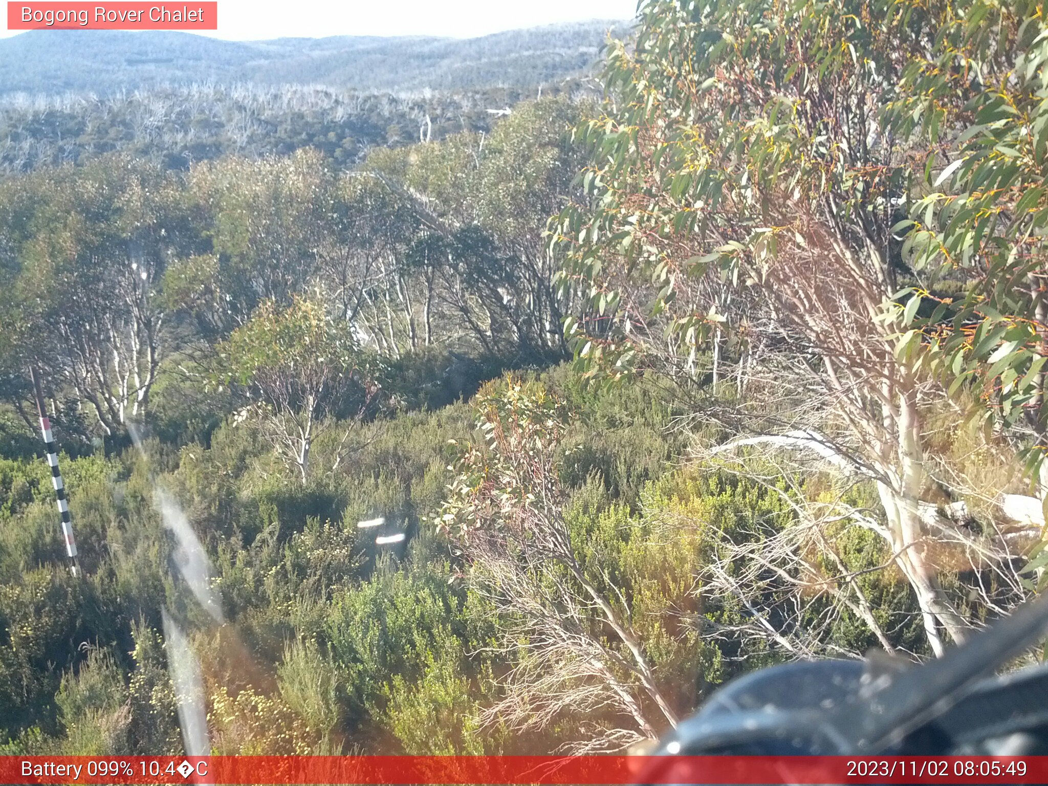 Bogong Web Cam 8:05am Thursday 2nd of November 2023