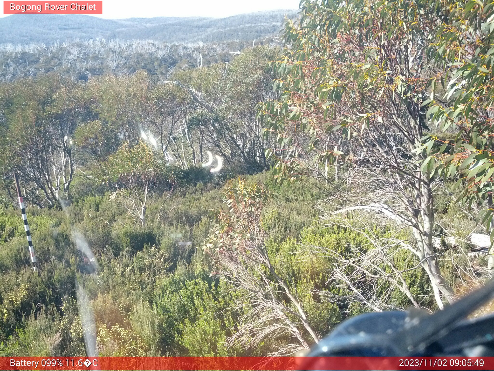 Bogong Web Cam 9:05am Thursday 2nd of November 2023