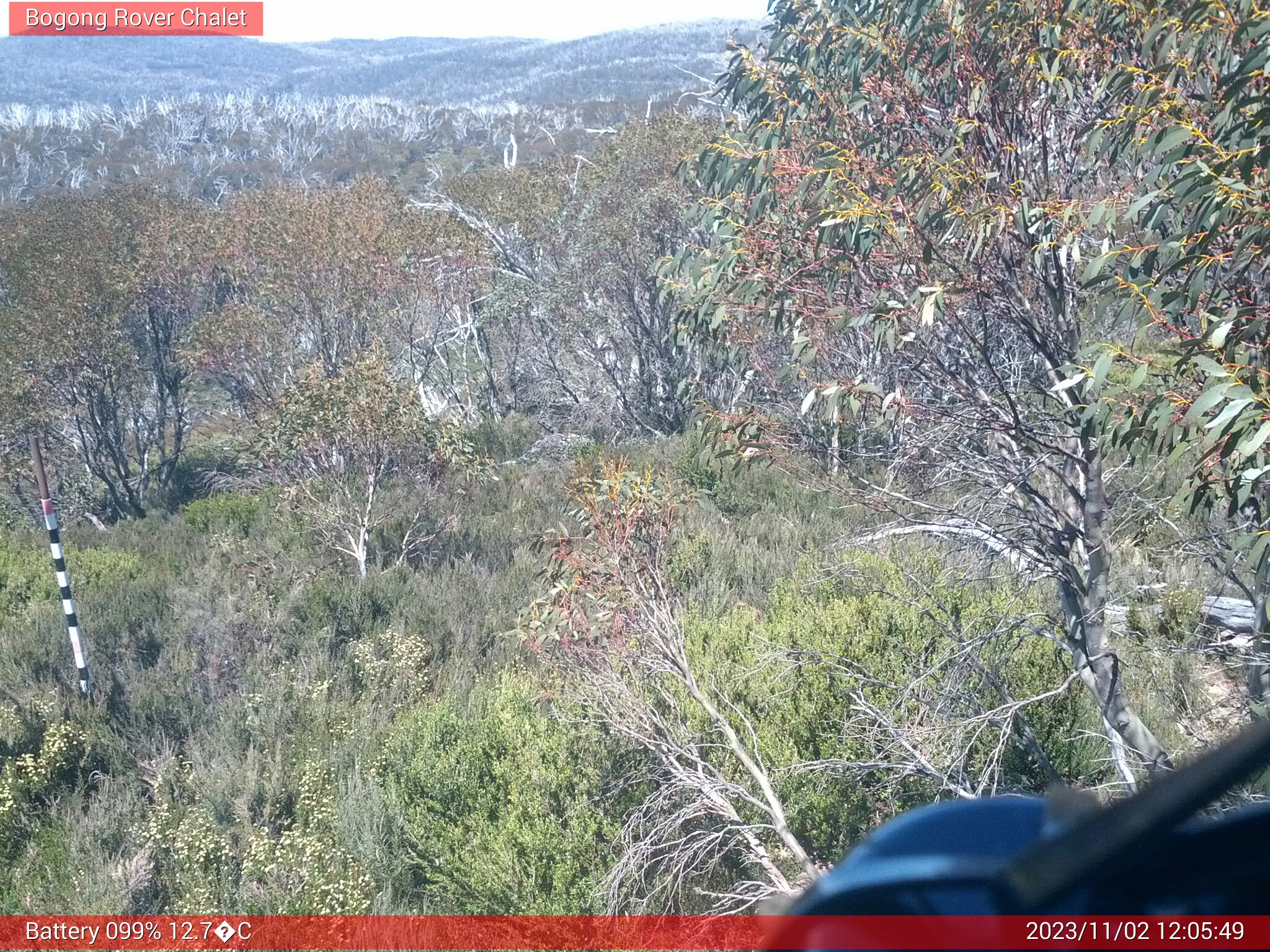 Bogong Web Cam 12:05pm Thursday 2nd of November 2023