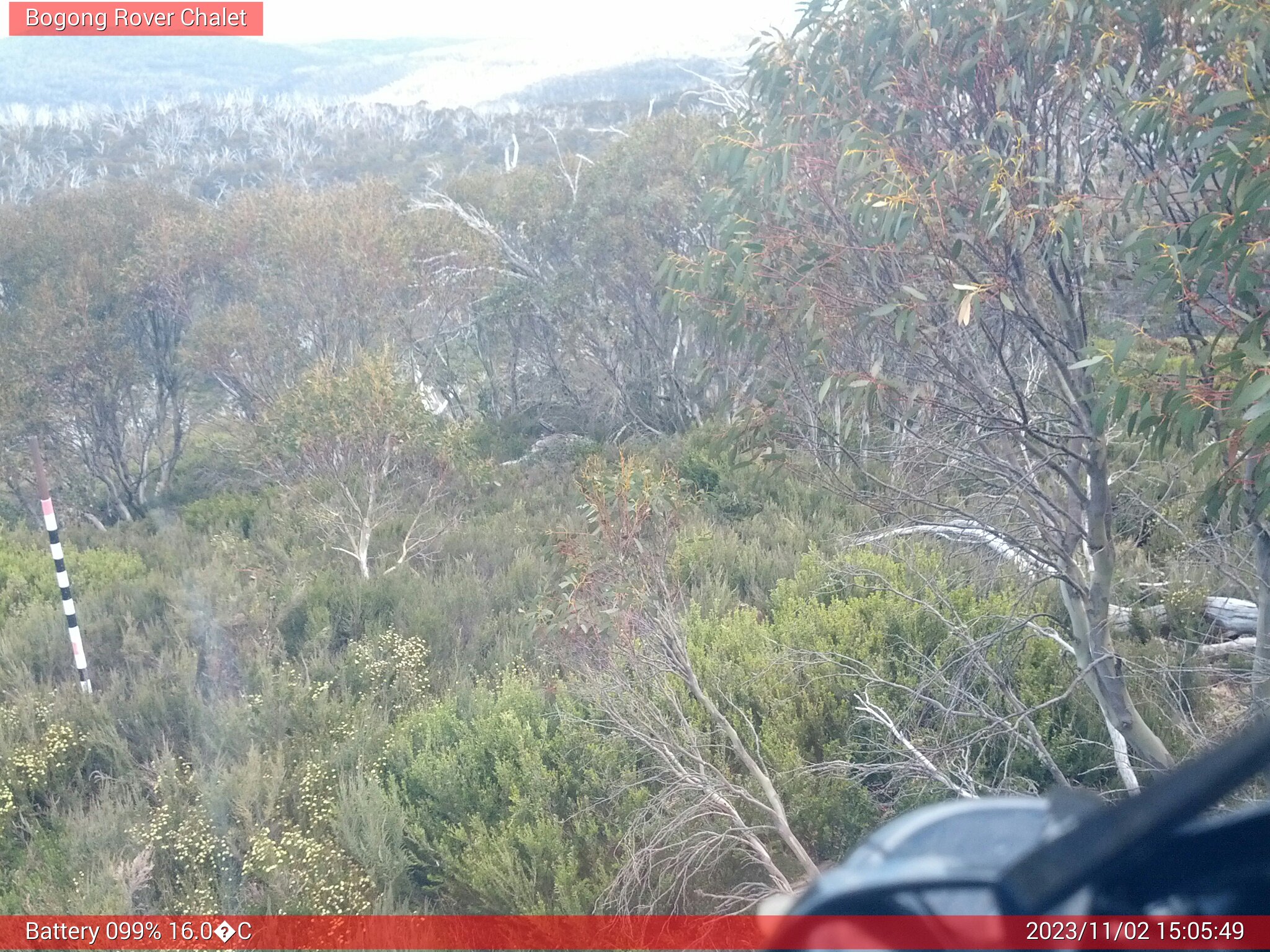 Bogong Web Cam 3:05pm Thursday 2nd of November 2023