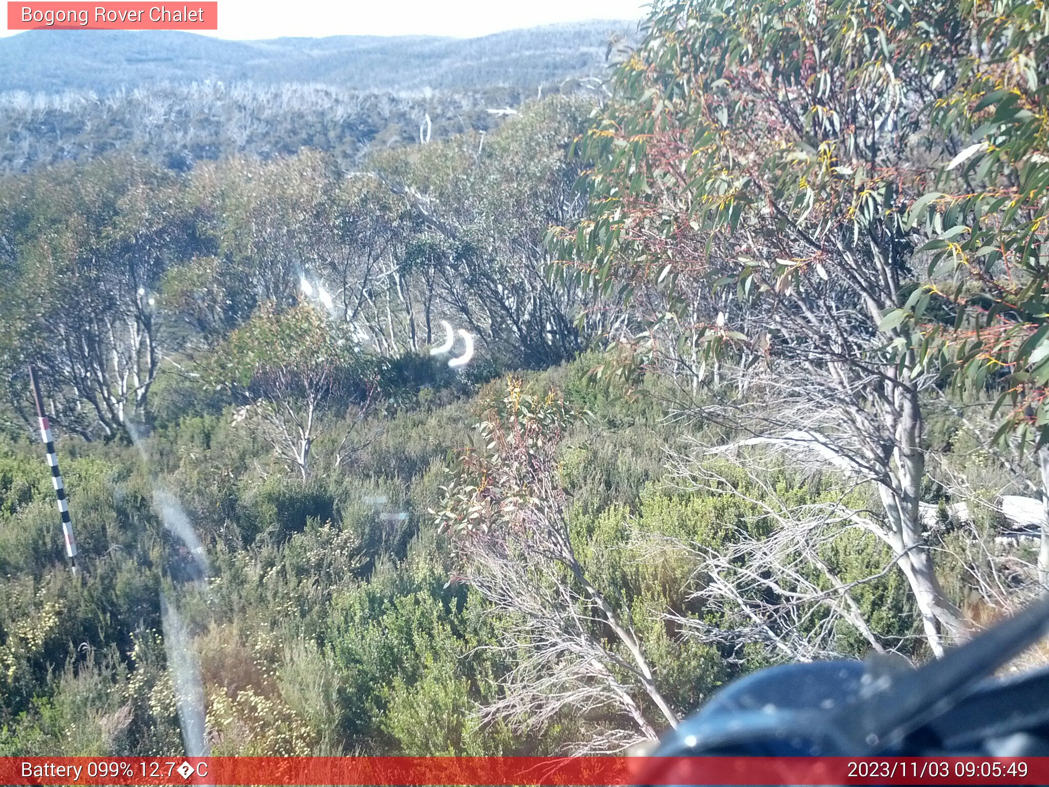 Bogong Web Cam 9:05am Friday 3rd of November 2023