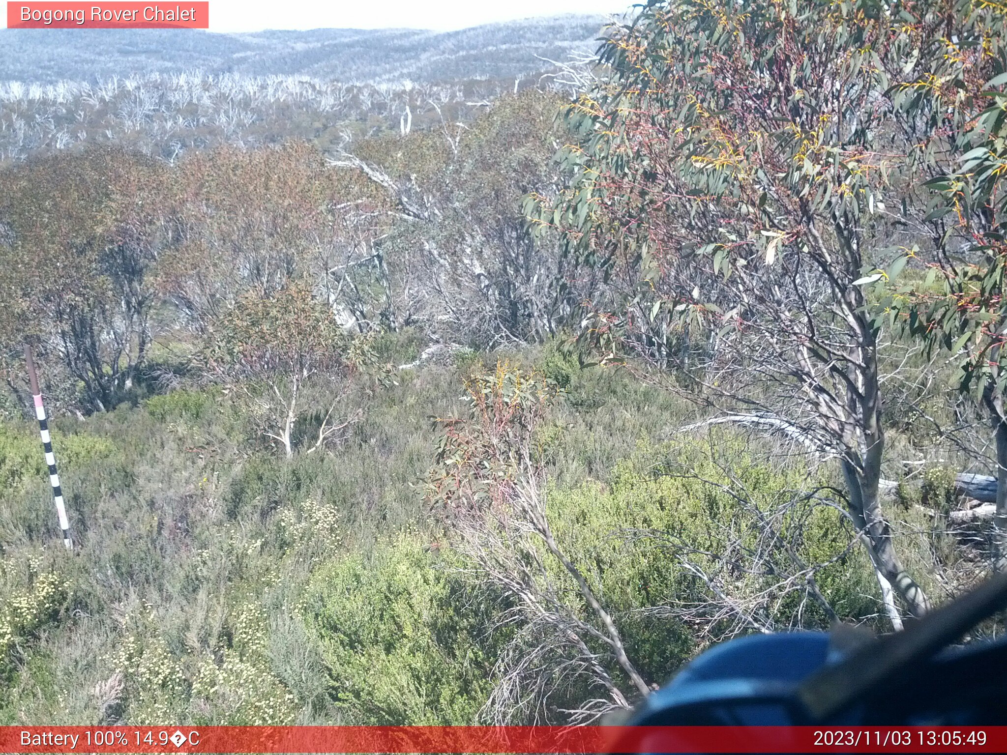 Bogong Web Cam 1:05pm Friday 3rd of November 2023