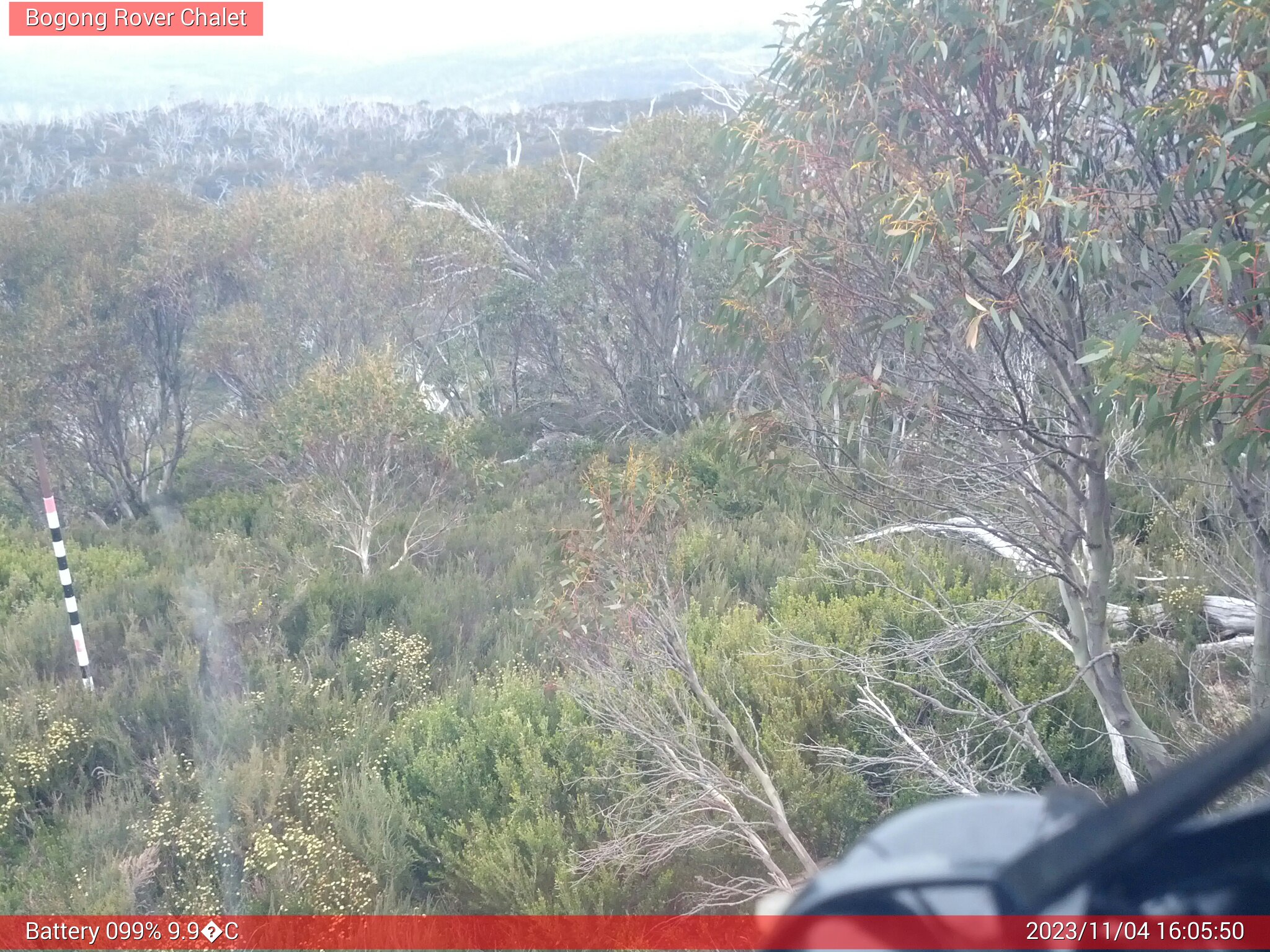 Bogong Web Cam 4:05pm Saturday 4th of November 2023