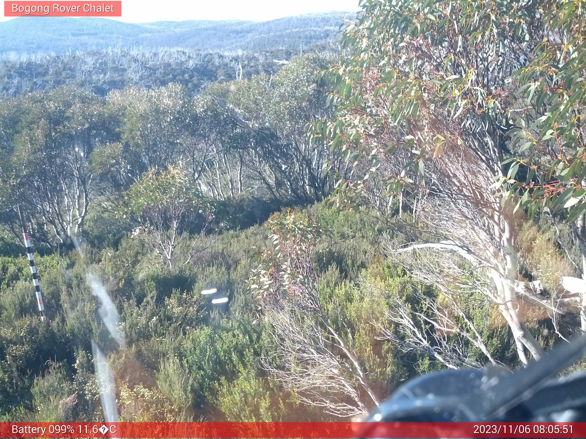 Bogong Web Cam 8:05am Monday 6th of November 2023