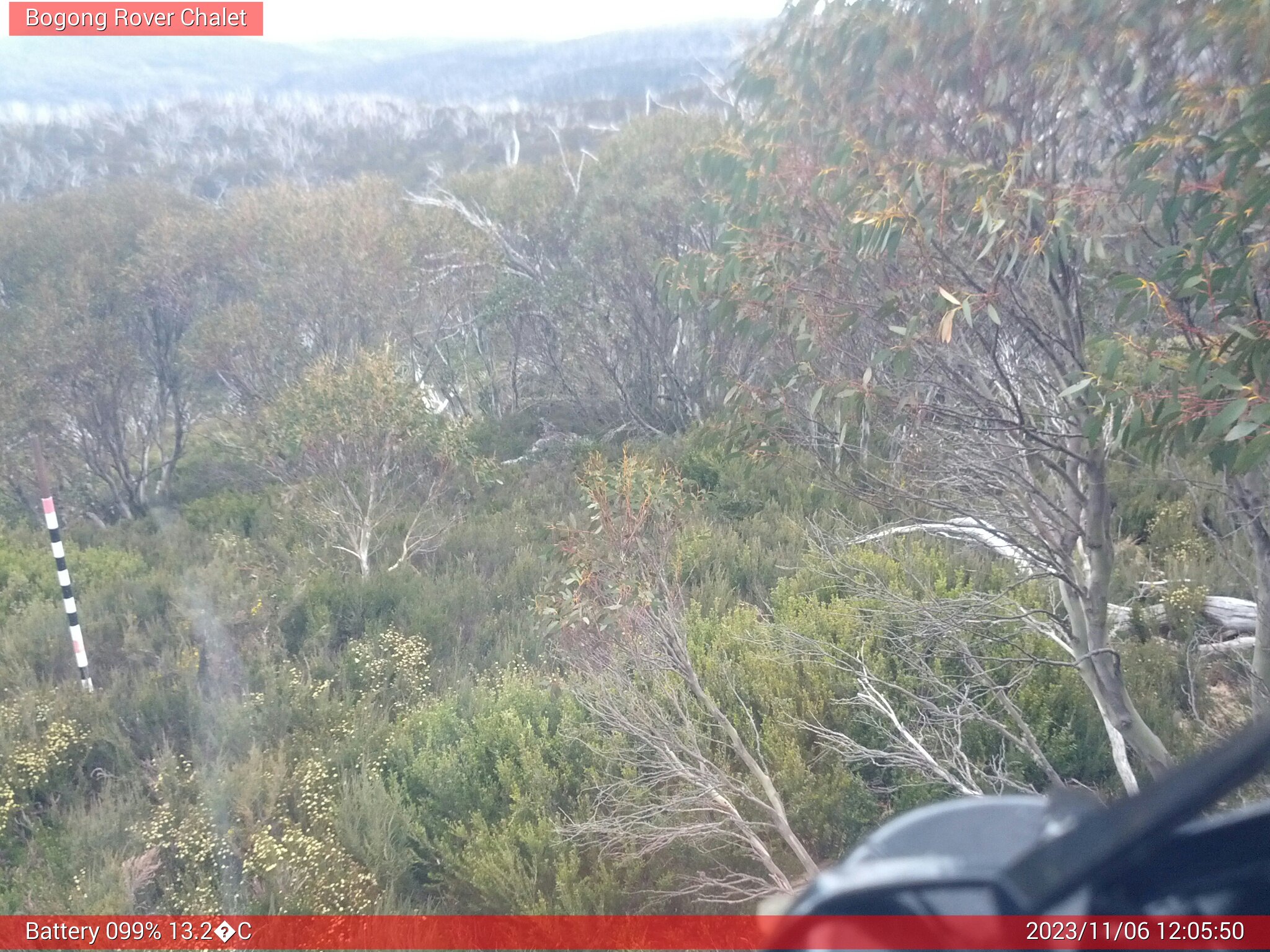 Bogong Web Cam 12:05pm Monday 6th of November 2023