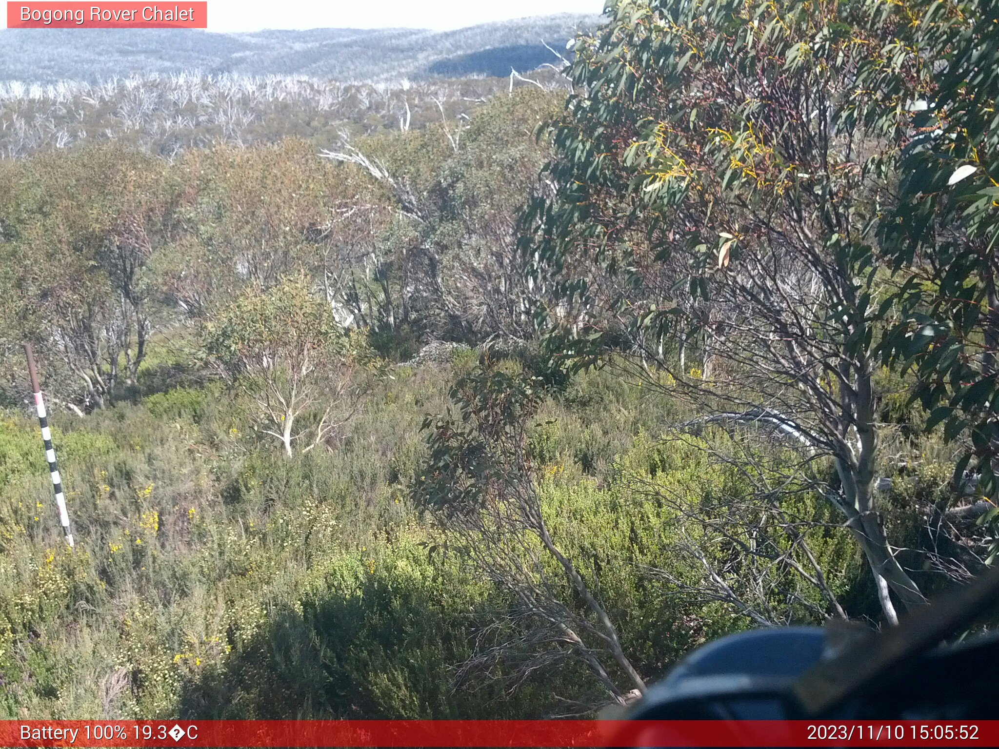 Bogong Web Cam 3:05pm Friday 10th of November 2023