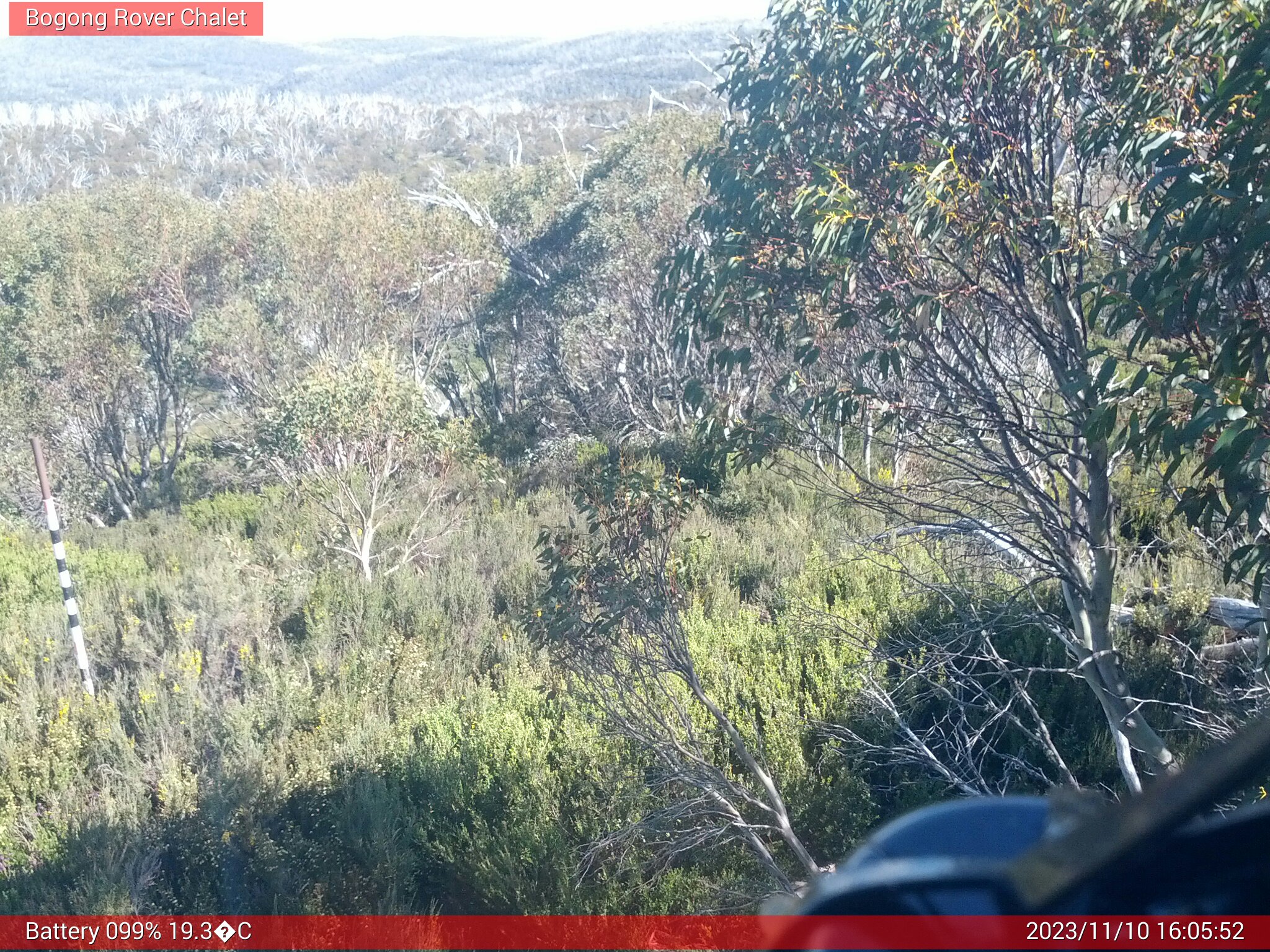 Bogong Web Cam 4:05pm Friday 10th of November 2023