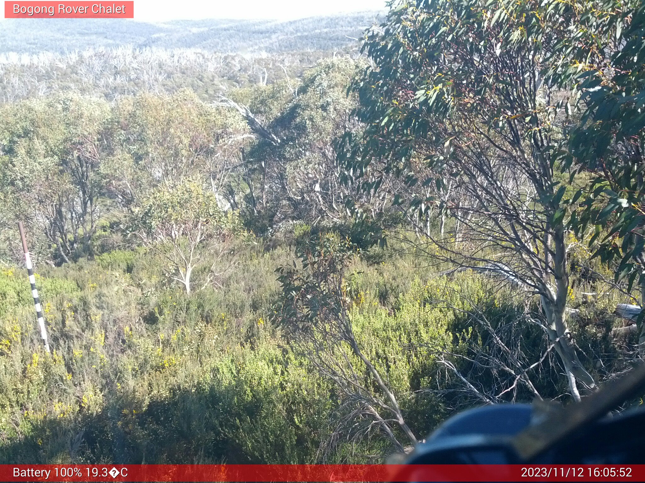 Bogong Web Cam 4:05pm Sunday 12th of November 2023