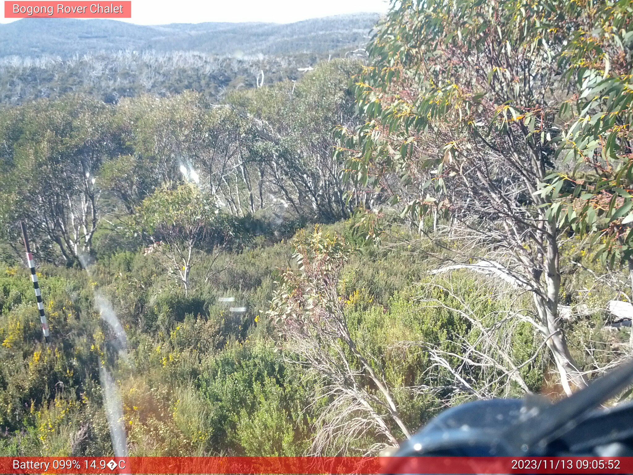 Bogong Web Cam 9:05am Monday 13th of November 2023