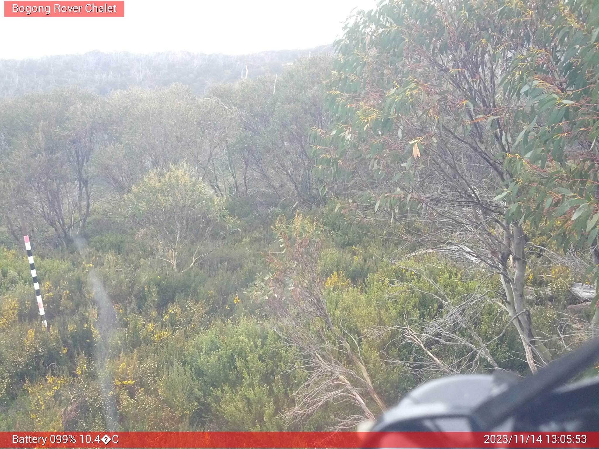 Bogong Web Cam 1:05pm Tuesday 14th of November 2023