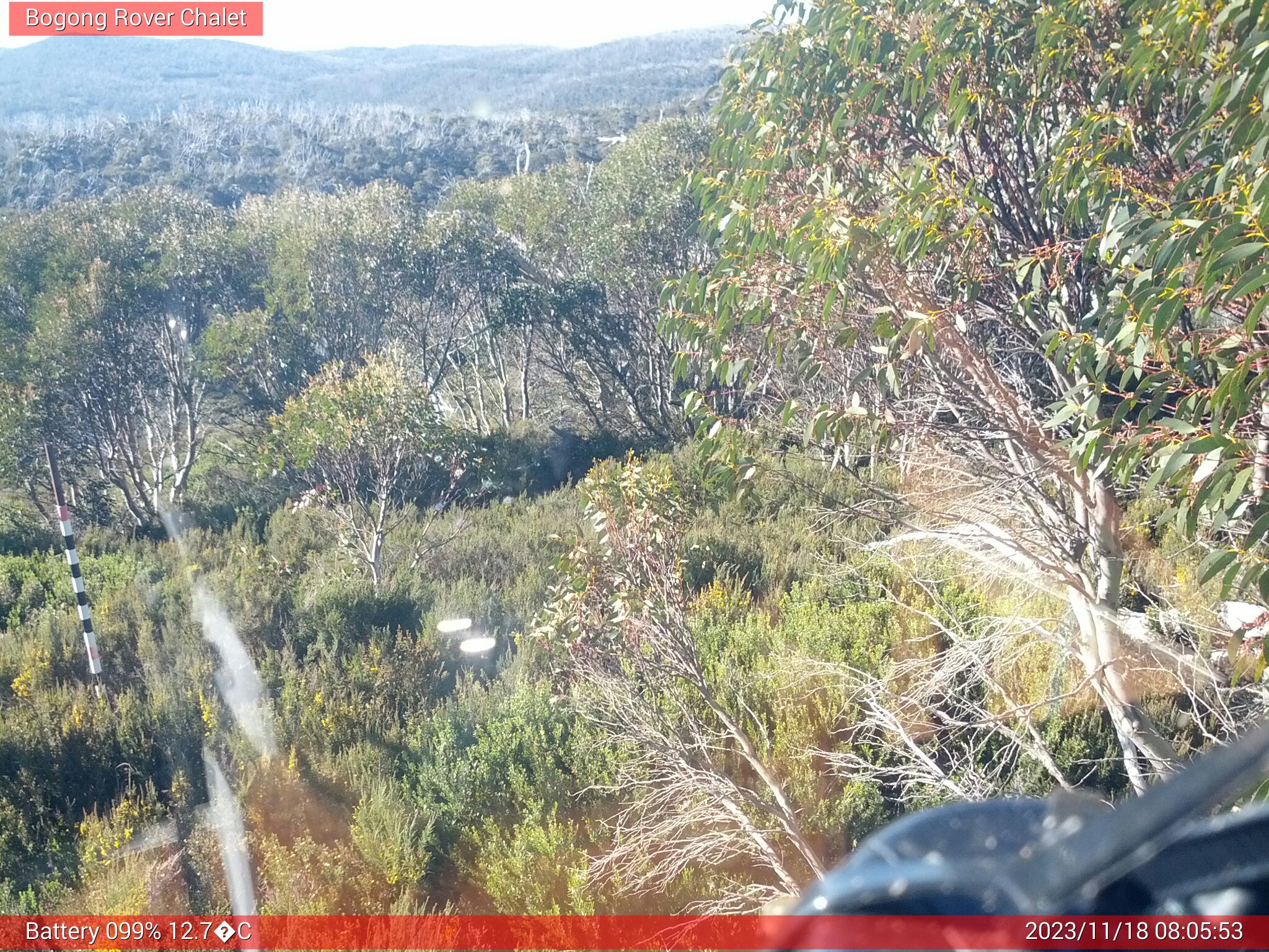 Bogong Web Cam 8:05am Saturday 18th of November 2023