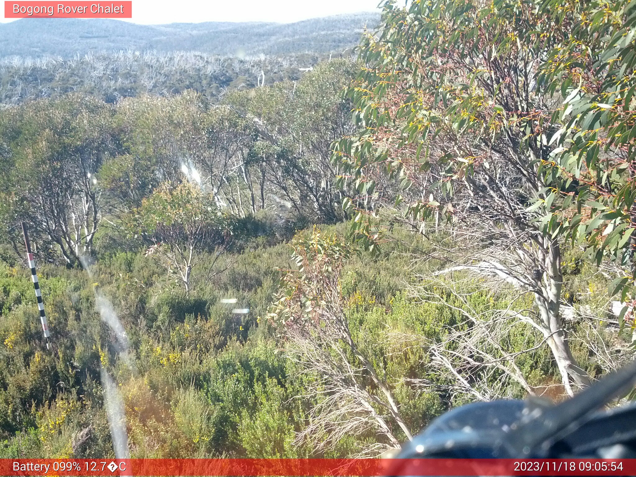 Bogong Web Cam 9:05am Saturday 18th of November 2023