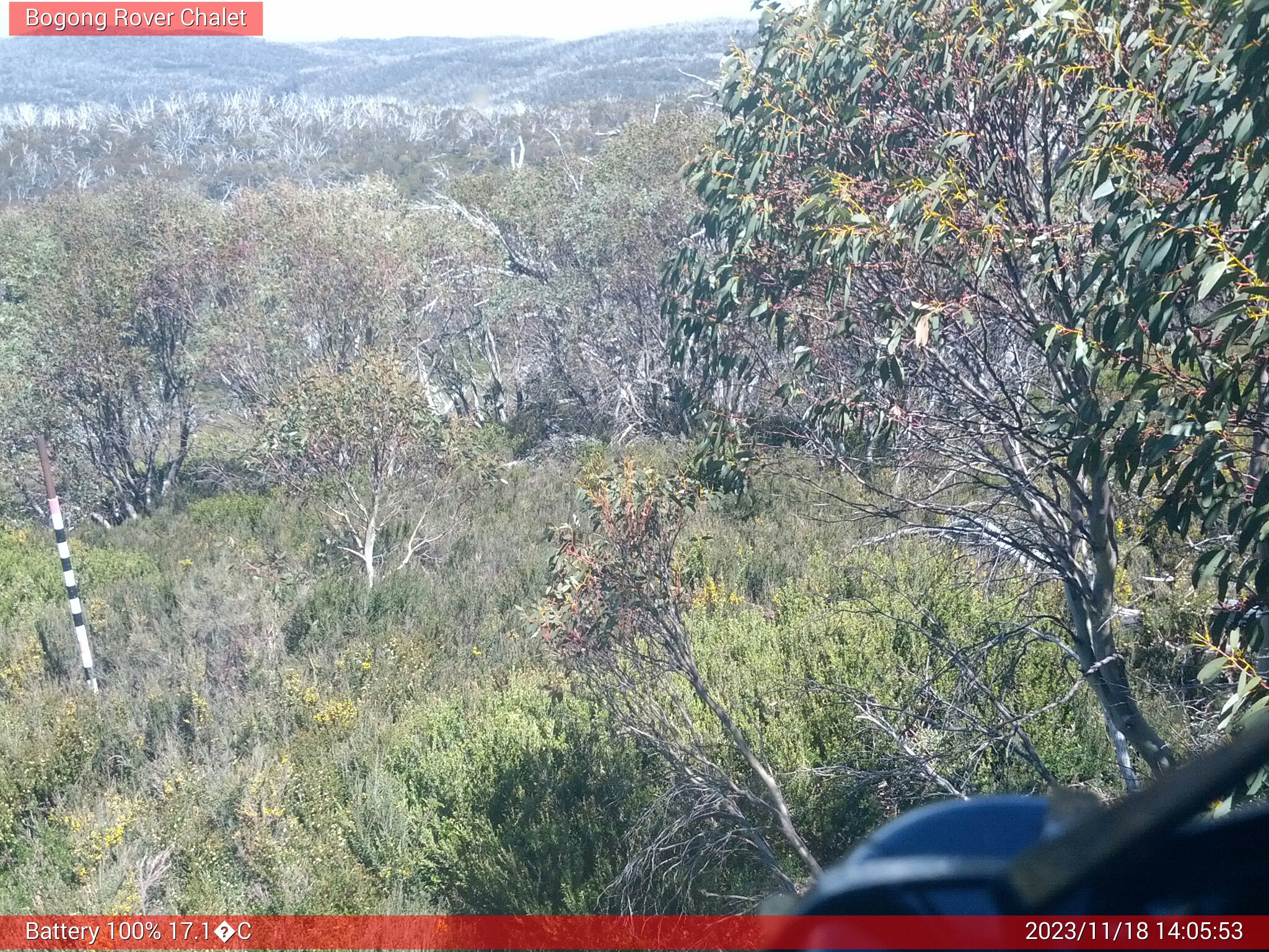 Bogong Web Cam 2:05pm Saturday 18th of November 2023