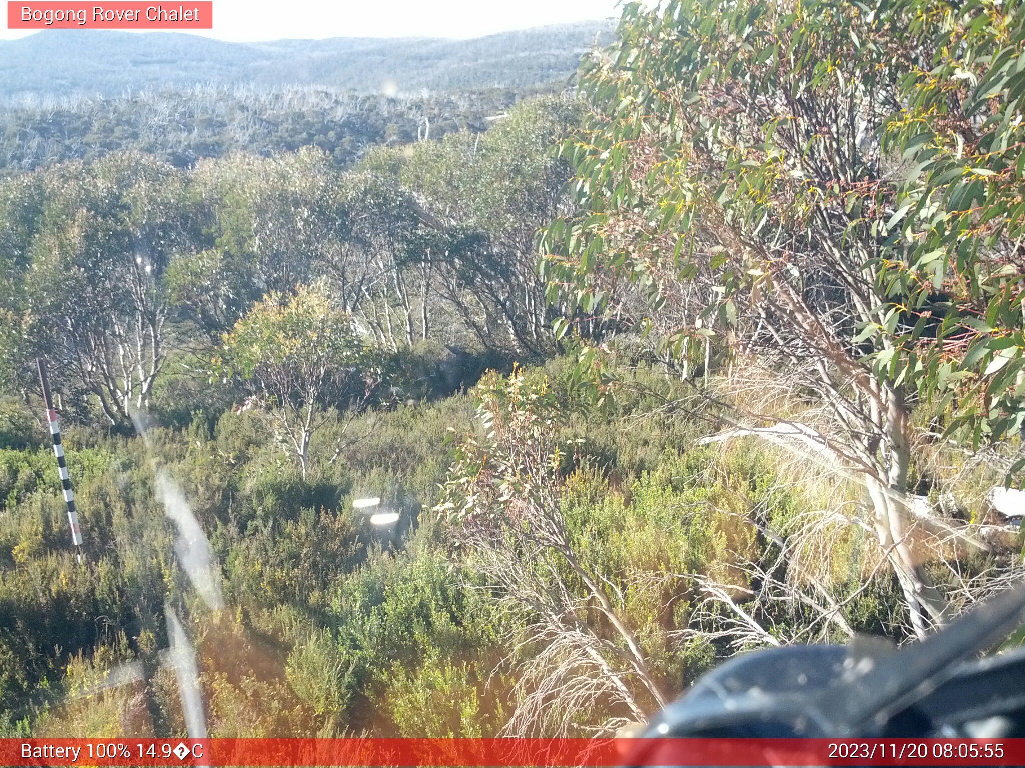 Bogong Web Cam 8:05am Monday 20th of November 2023