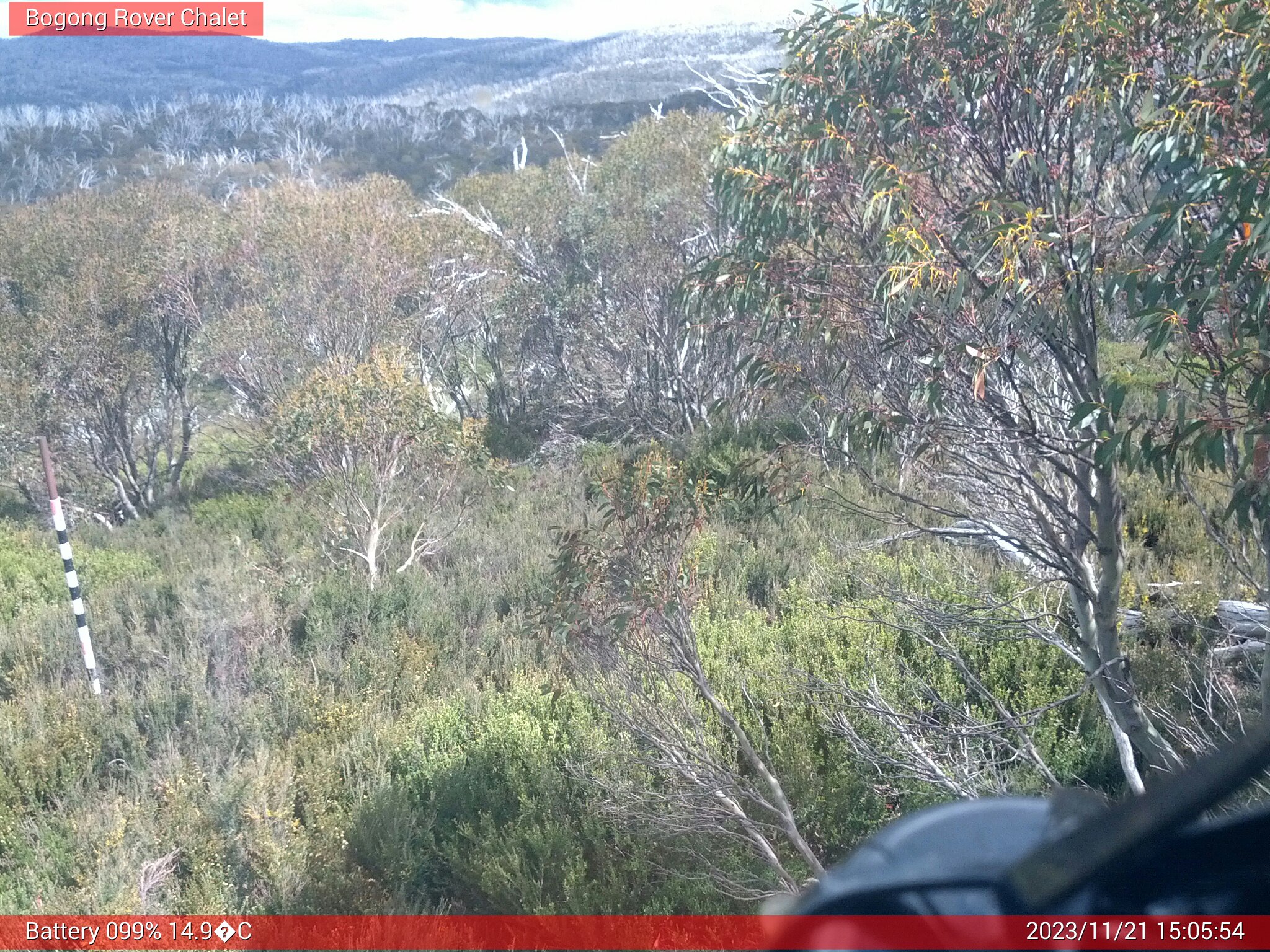 Bogong Web Cam 3:05pm Tuesday 21st of November 2023