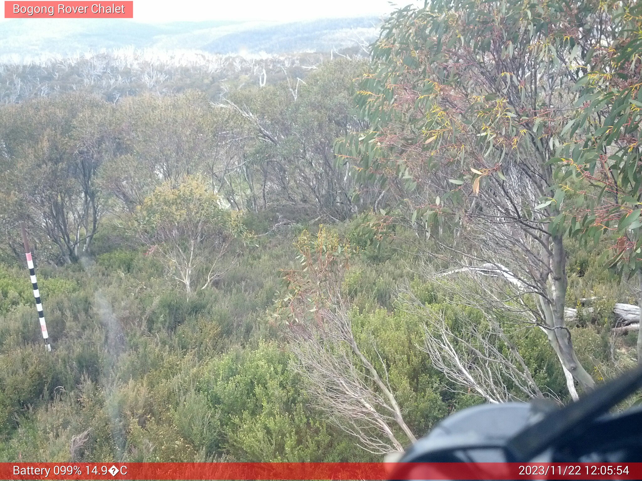 Bogong Web Cam 12:05pm Wednesday 22nd of November 2023