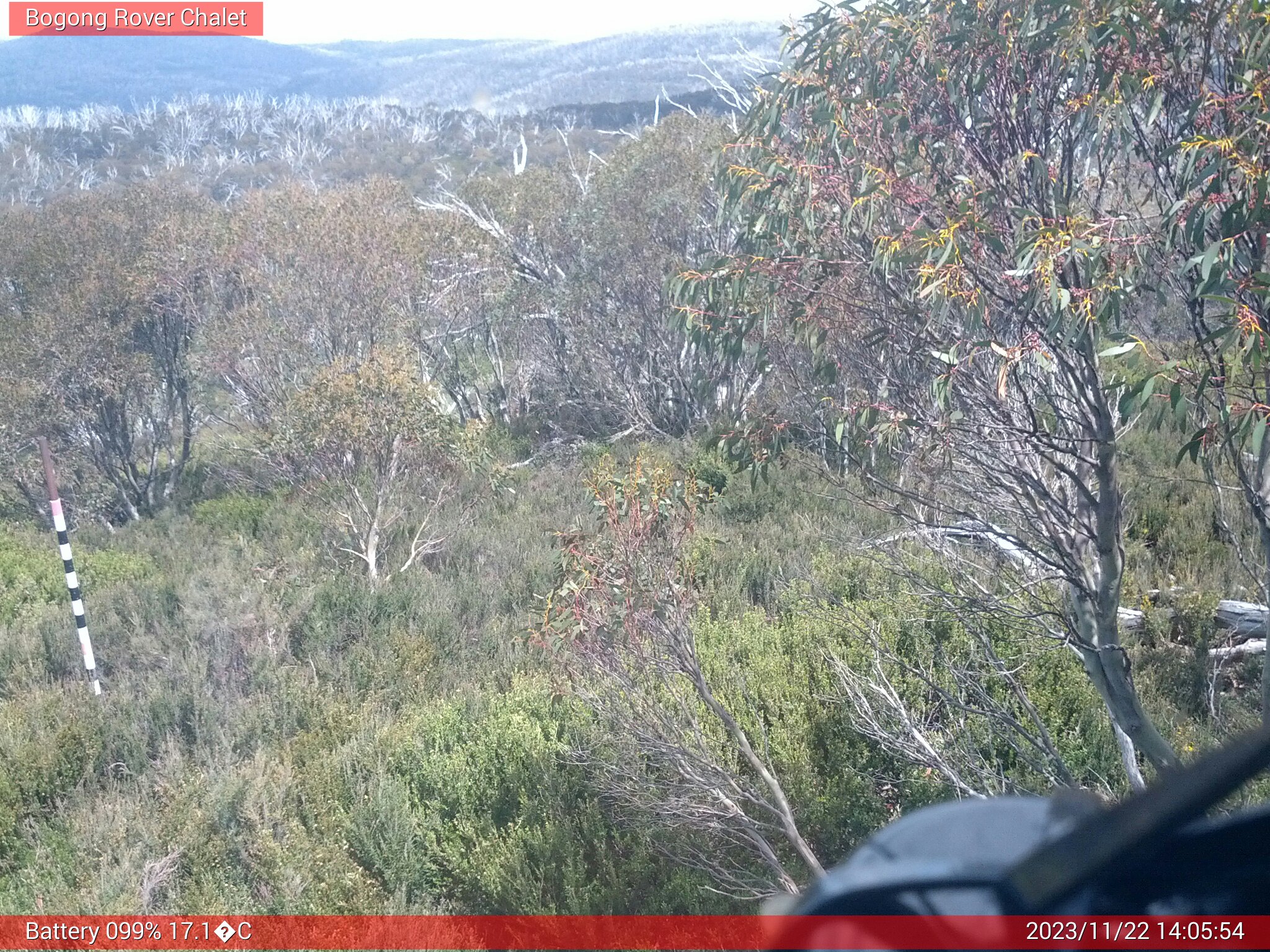 Bogong Web Cam 2:05pm Wednesday 22nd of November 2023