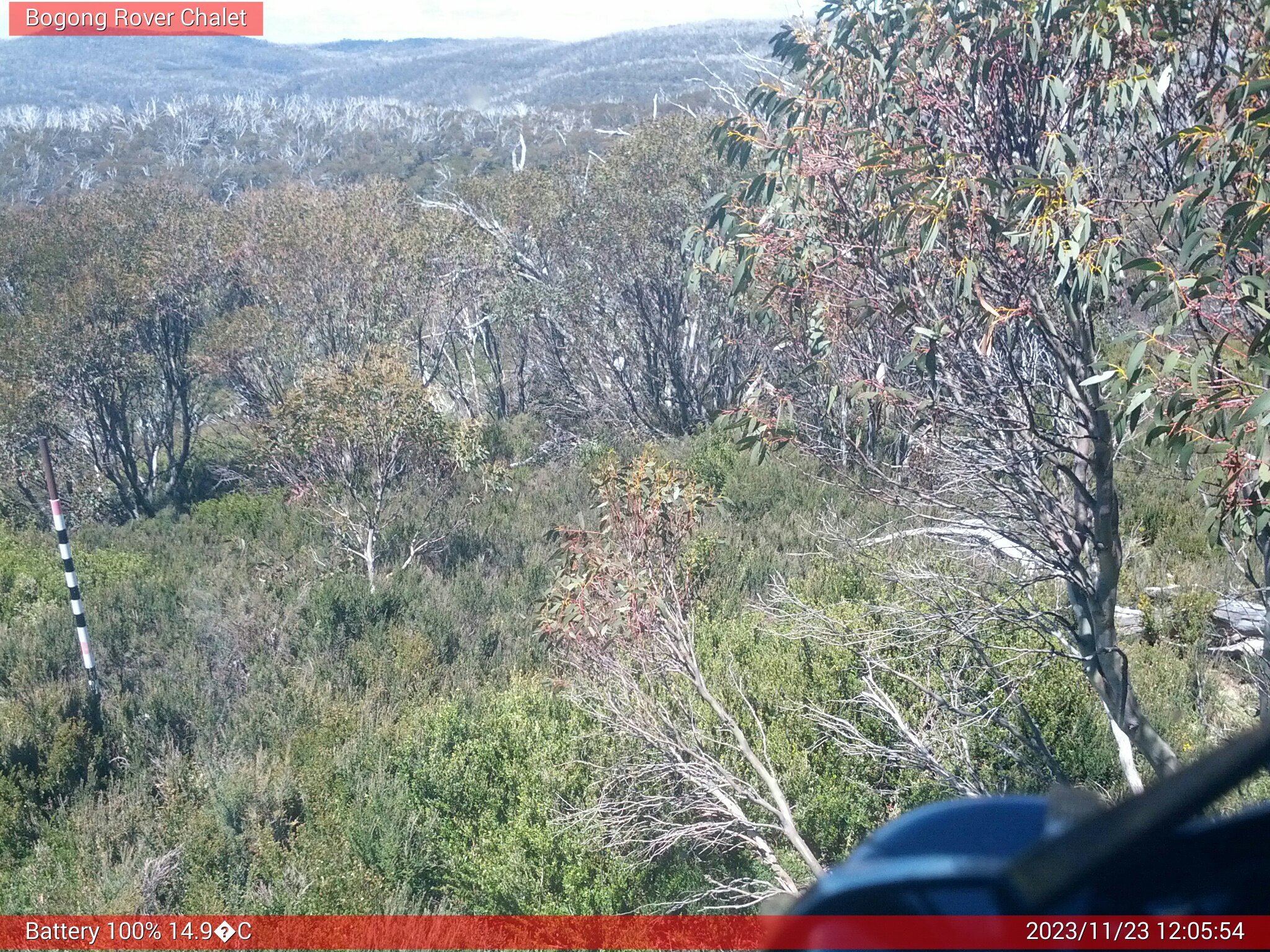 Bogong Web Cam 12:05pm Thursday 23rd of November 2023