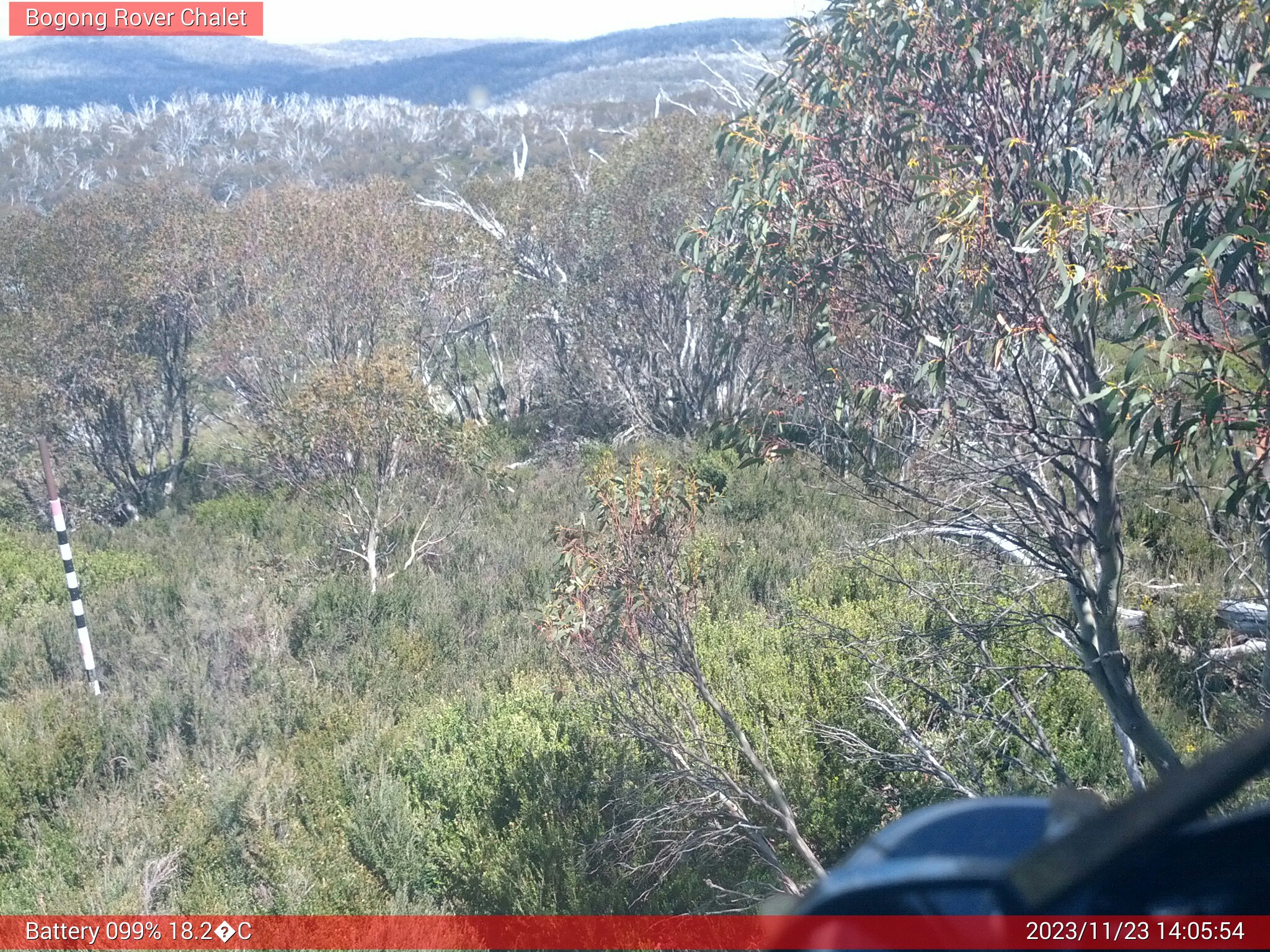 Bogong Web Cam 2:05pm Thursday 23rd of November 2023