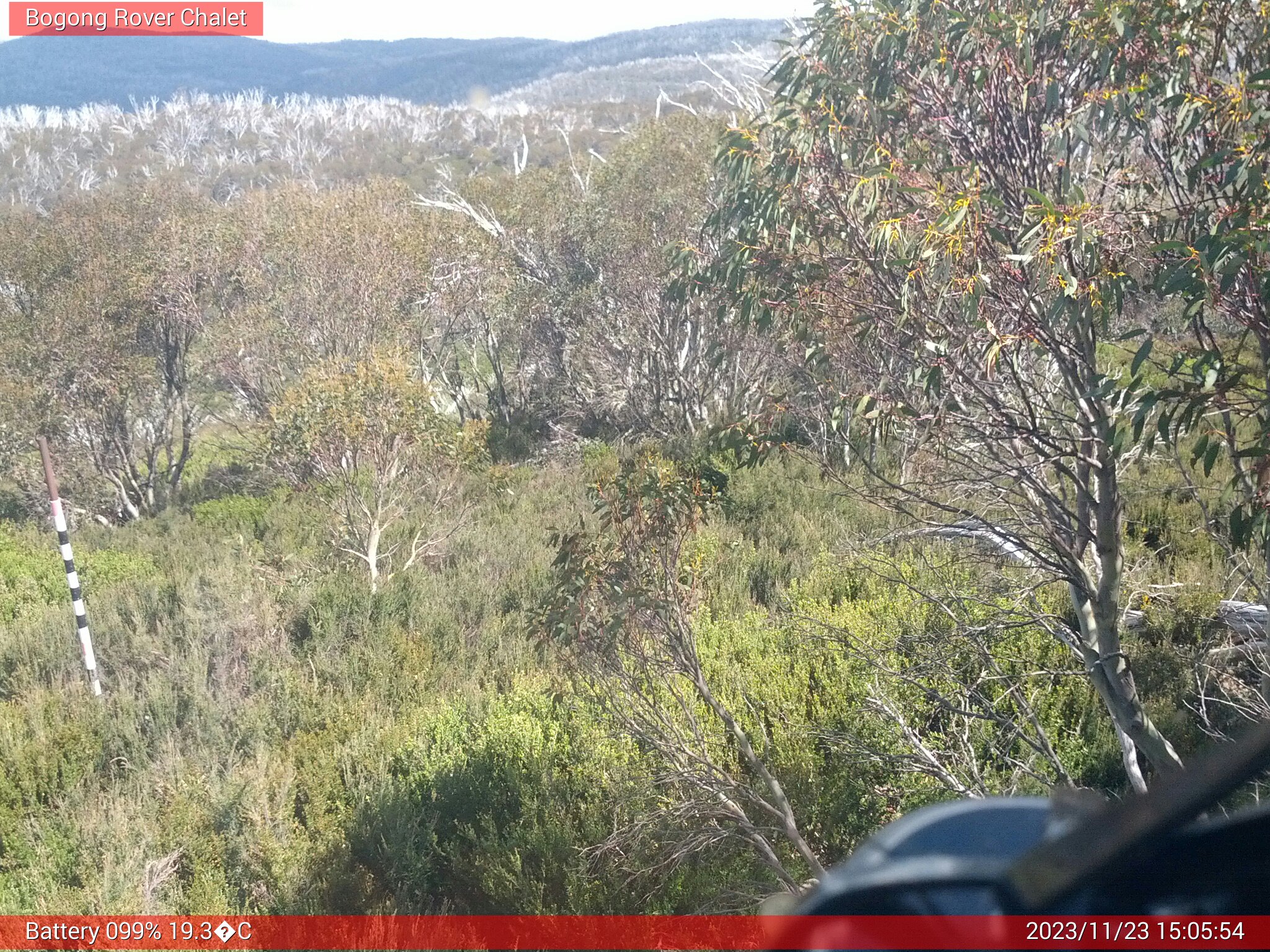 Bogong Web Cam 3:05pm Thursday 23rd of November 2023