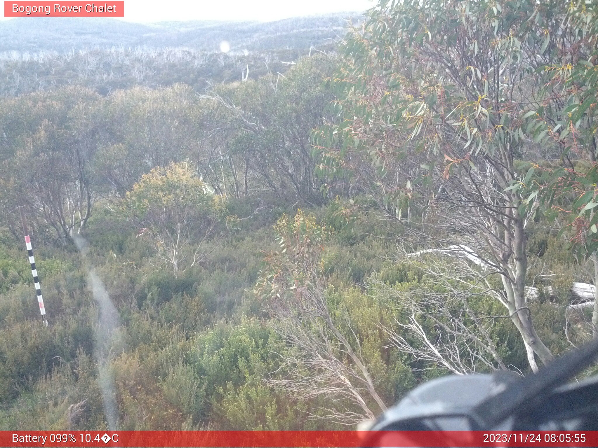 Bogong Web Cam 8:05am Friday 24th of November 2023