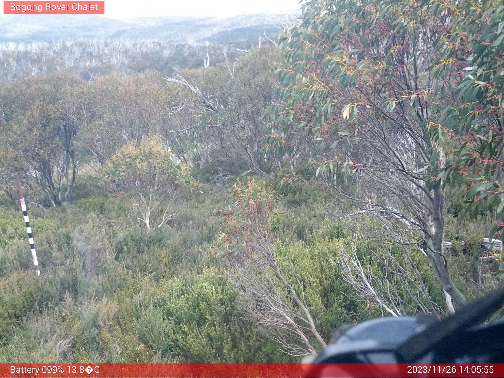 Bogong Web Cam 2:05pm Sunday 26th of November 2023