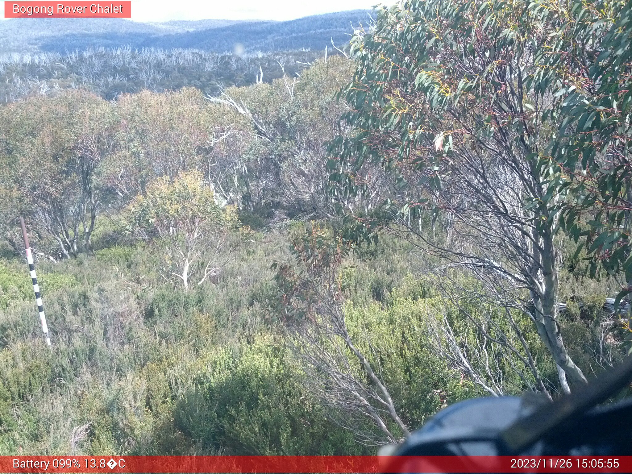 Bogong Web Cam 3:05pm Sunday 26th of November 2023