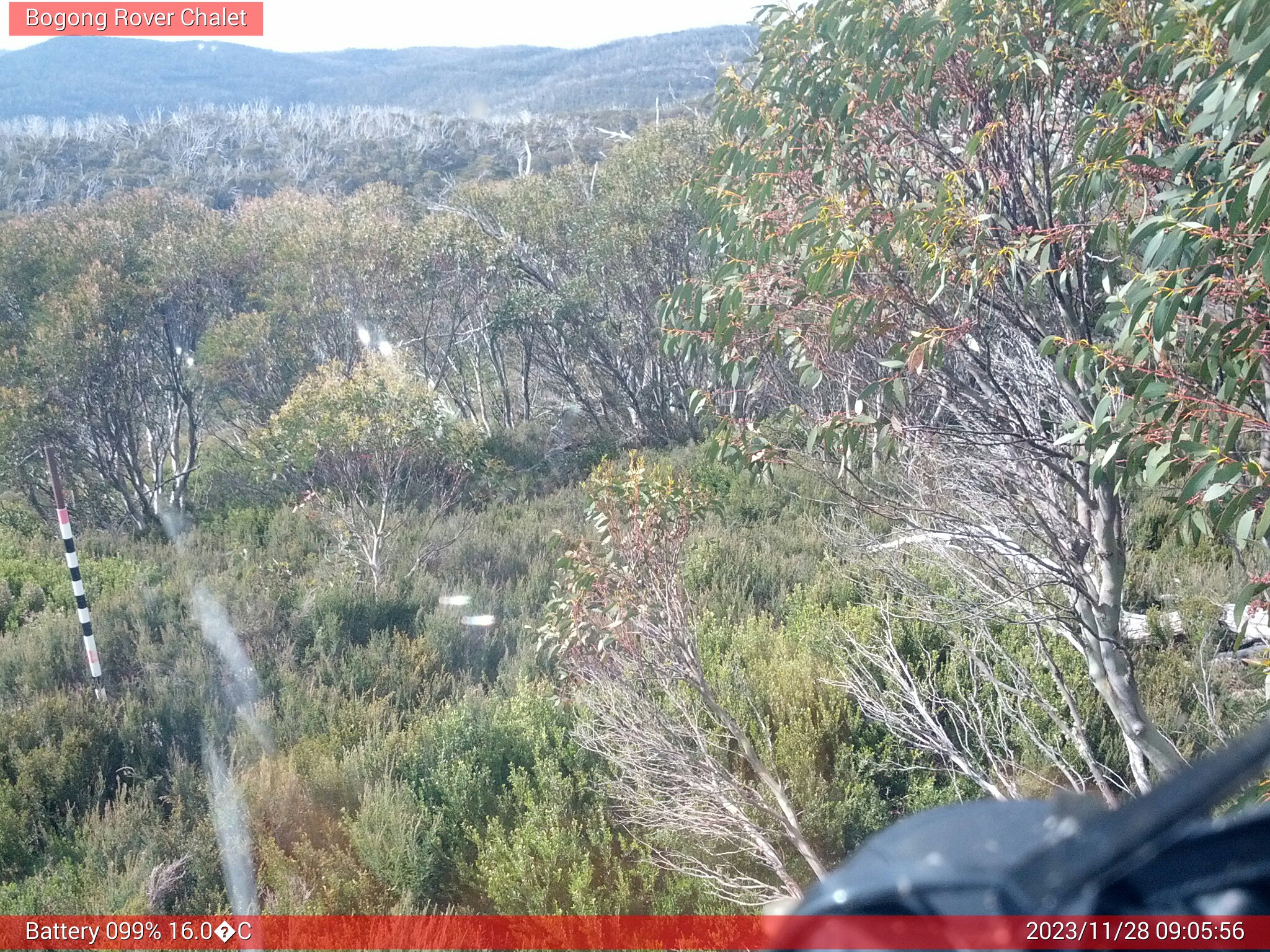 Bogong Web Cam 9:05am Tuesday 28th of November 2023