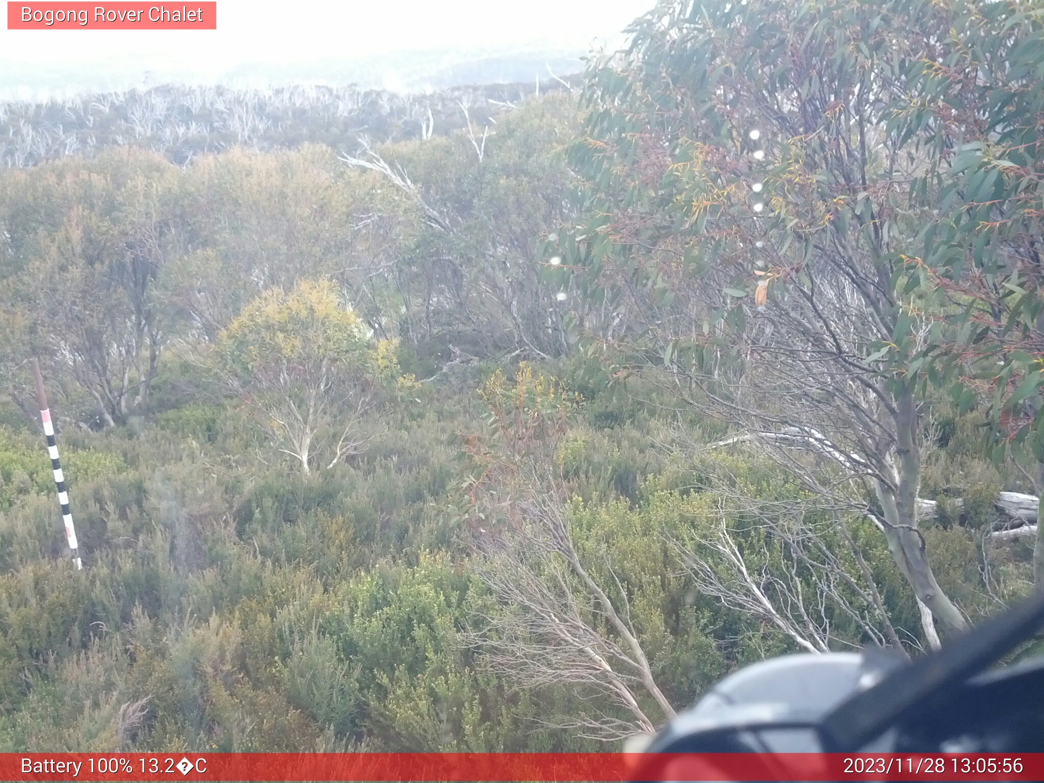 Bogong Web Cam 1:05pm Tuesday 28th of November 2023