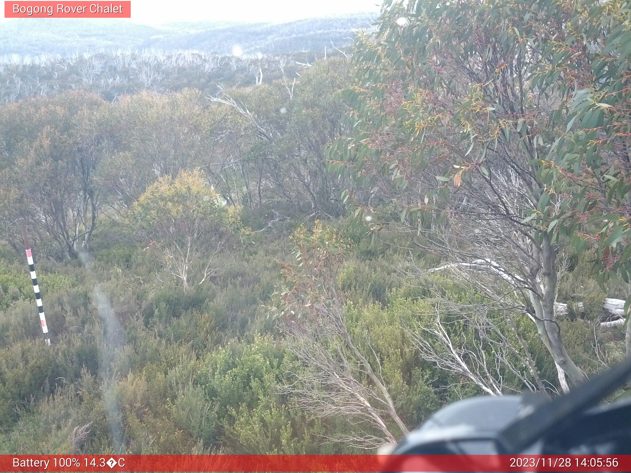 Bogong Web Cam 2:05pm Tuesday 28th of November 2023