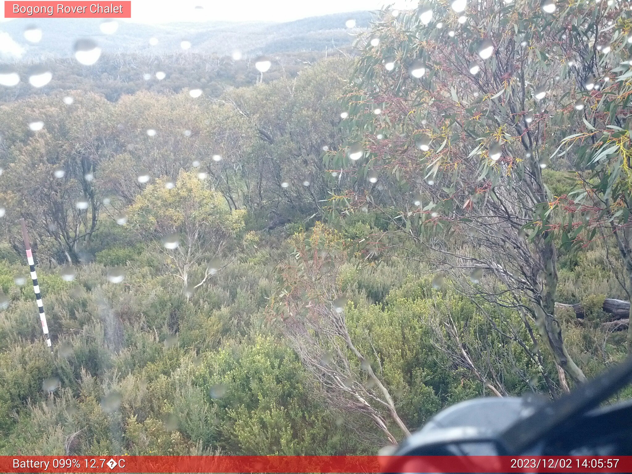 Bogong Web Cam 2:05pm Saturday 2nd of December 2023