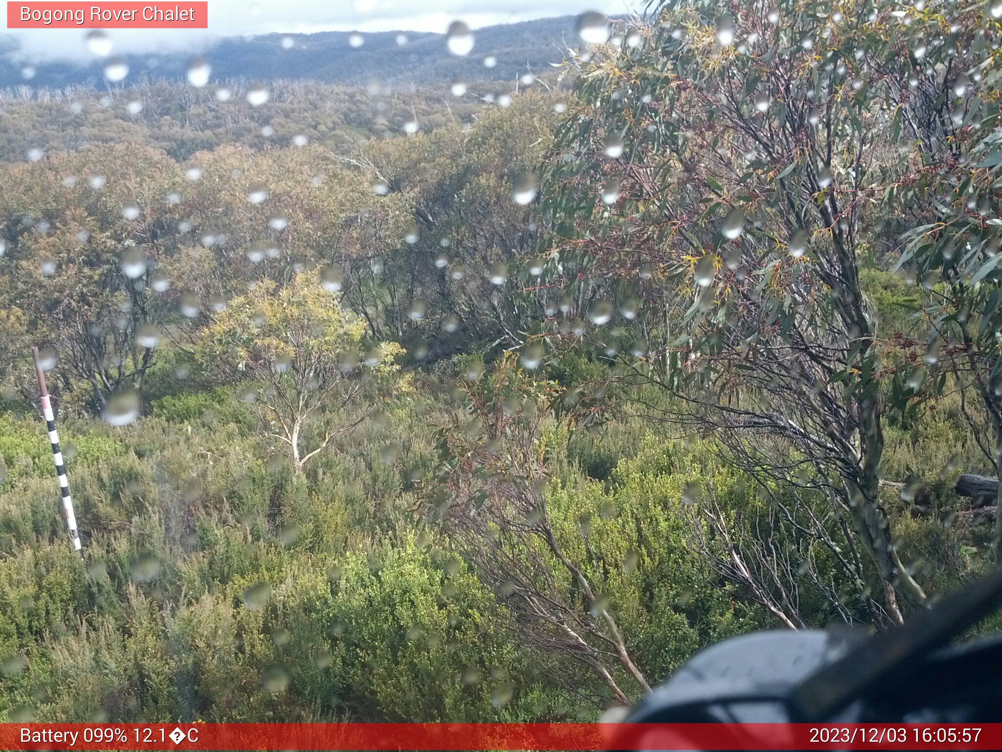 Bogong Web Cam 4:05pm Sunday 3rd of December 2023