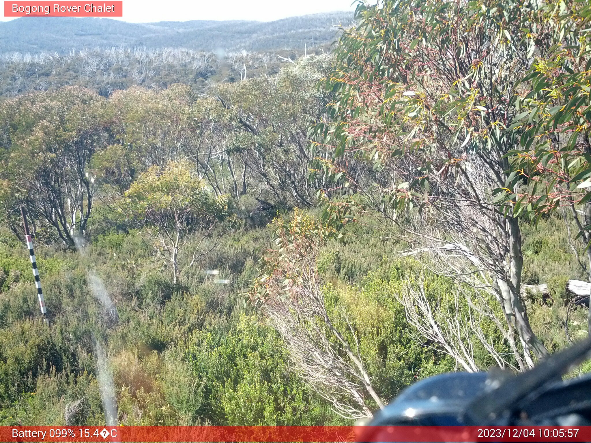 Bogong Web Cam 10:05am Monday 4th of December 2023