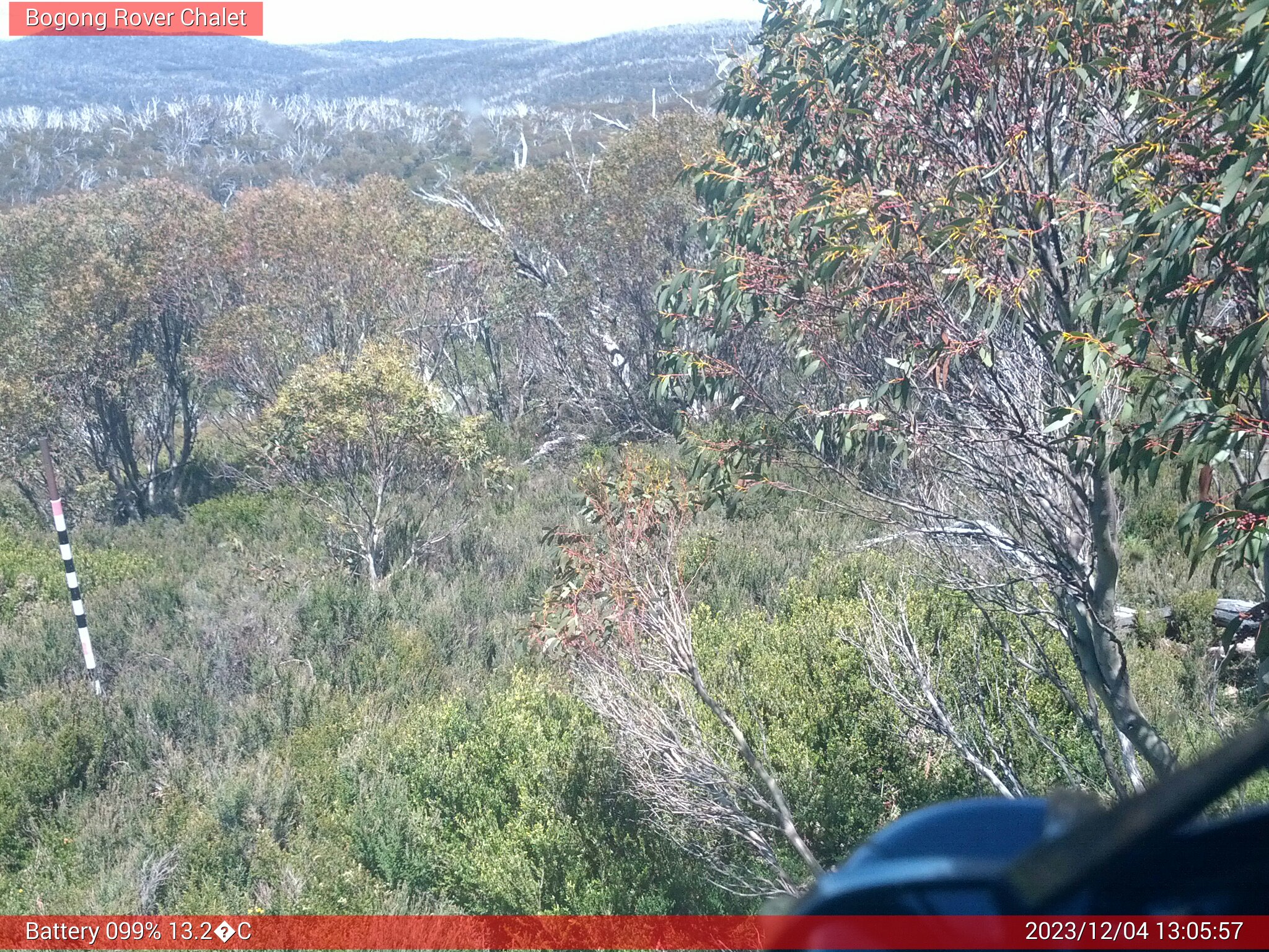 Bogong Web Cam 1:05pm Monday 4th of December 2023