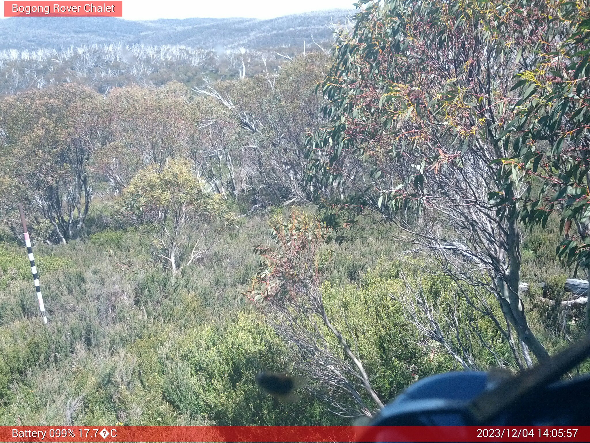 Bogong Web Cam 2:05pm Monday 4th of December 2023